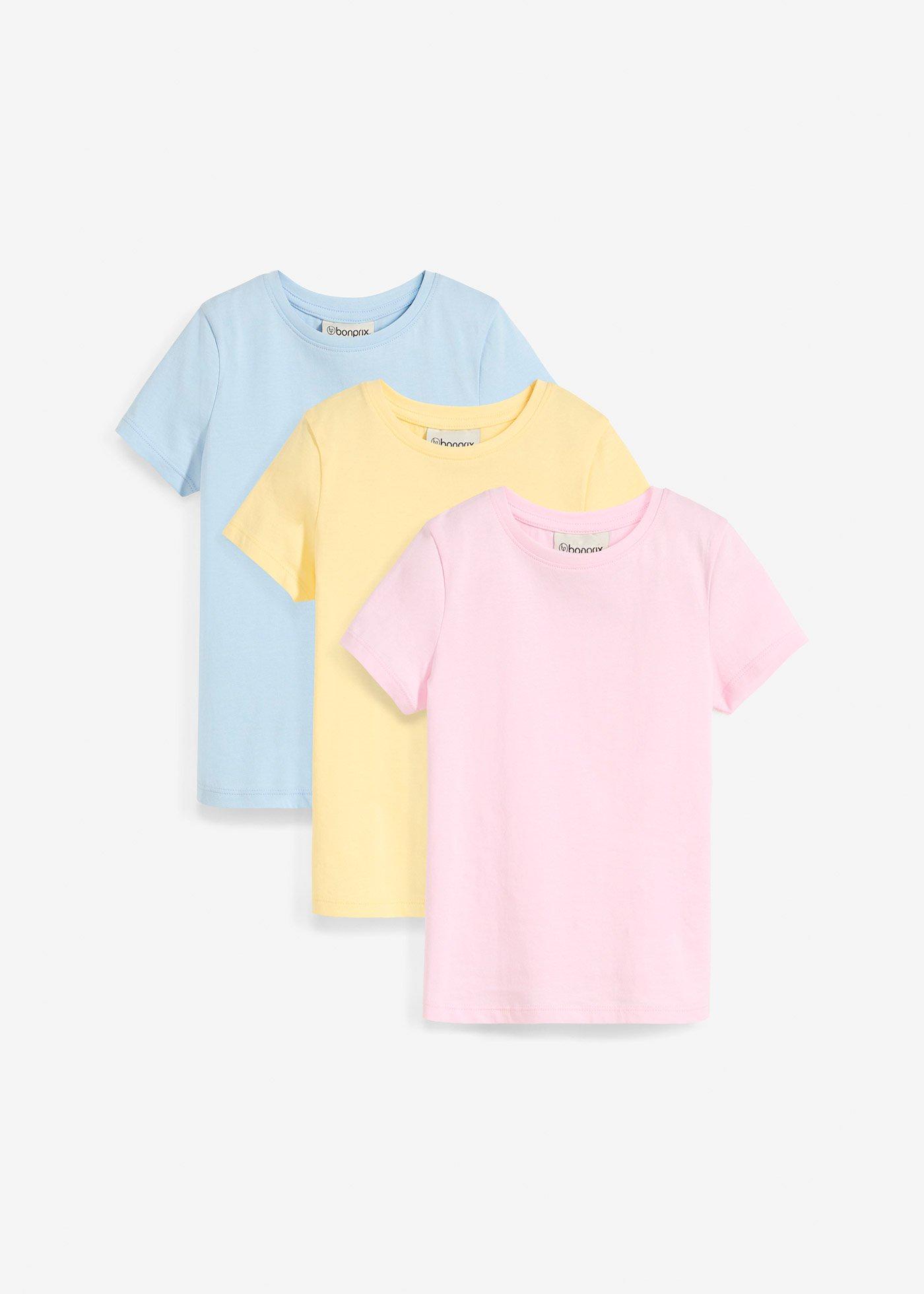 T-shirt in puro cotone biologico (pacco da 3)