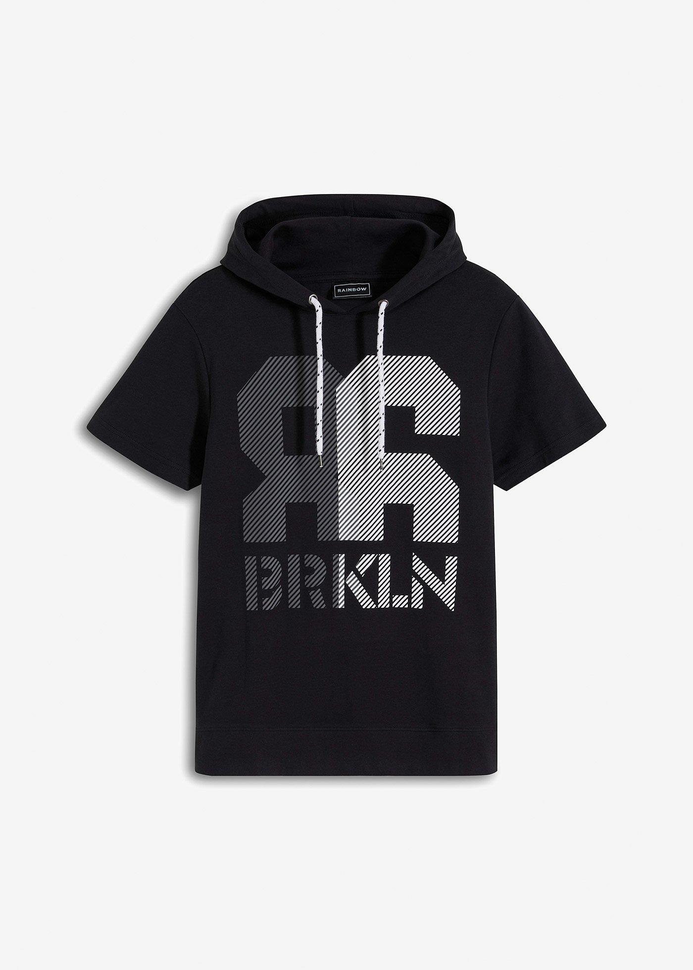 T-shirt con cappuccio in qualità pesante