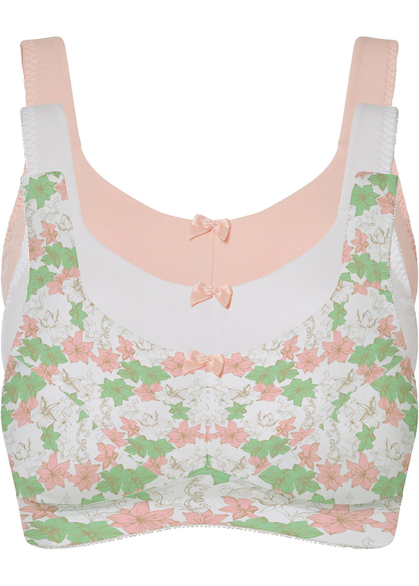 Reggiseno senza ferretto con cotone (pacco da 3)