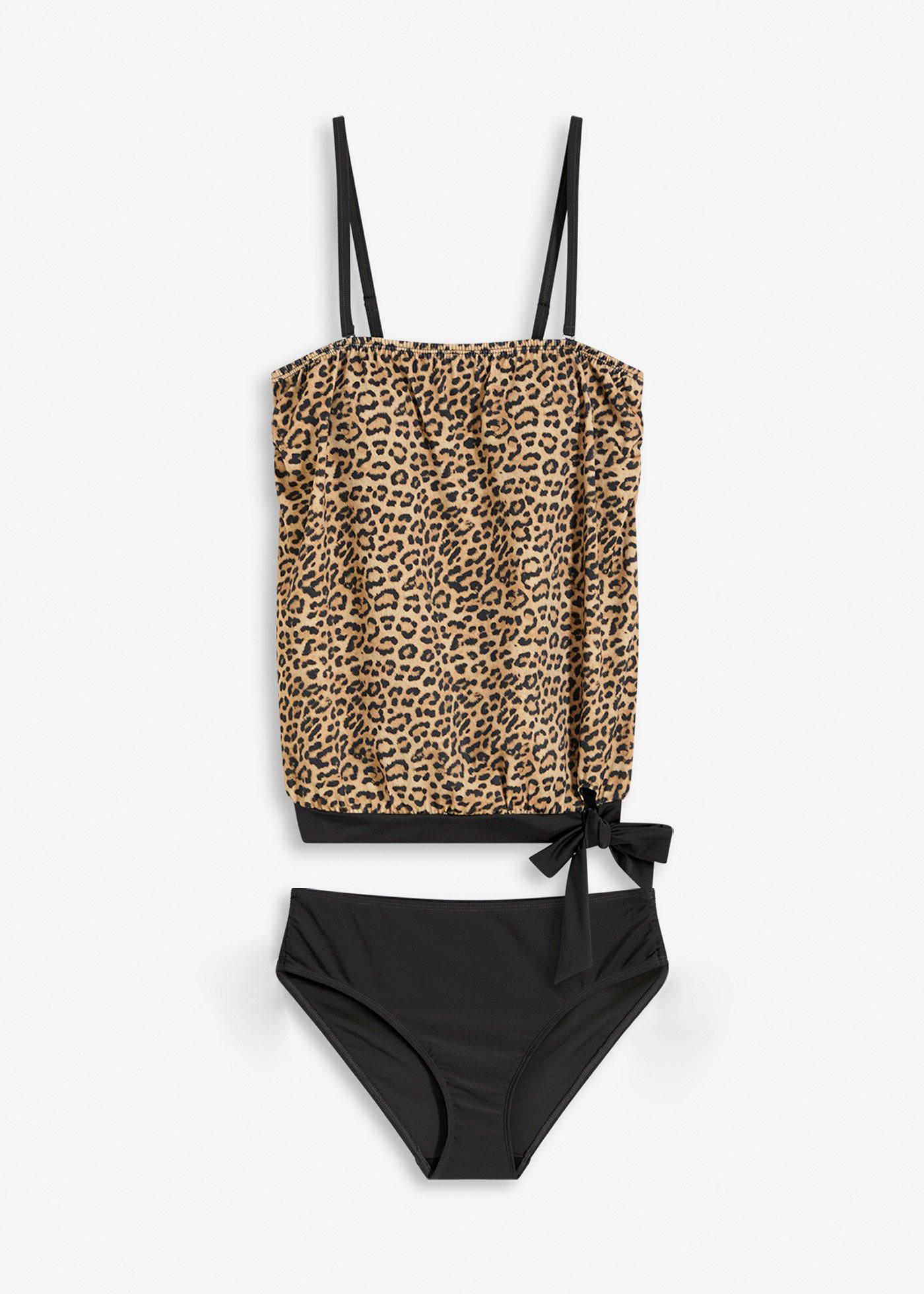 Tankini oversize con spalline staccabili (set 2 pezzi)