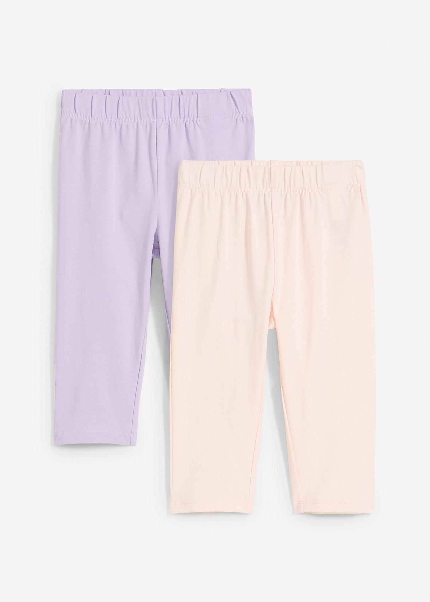 Leggings a pinocchietto in misto cotone elasticizzato (pacco da 2)