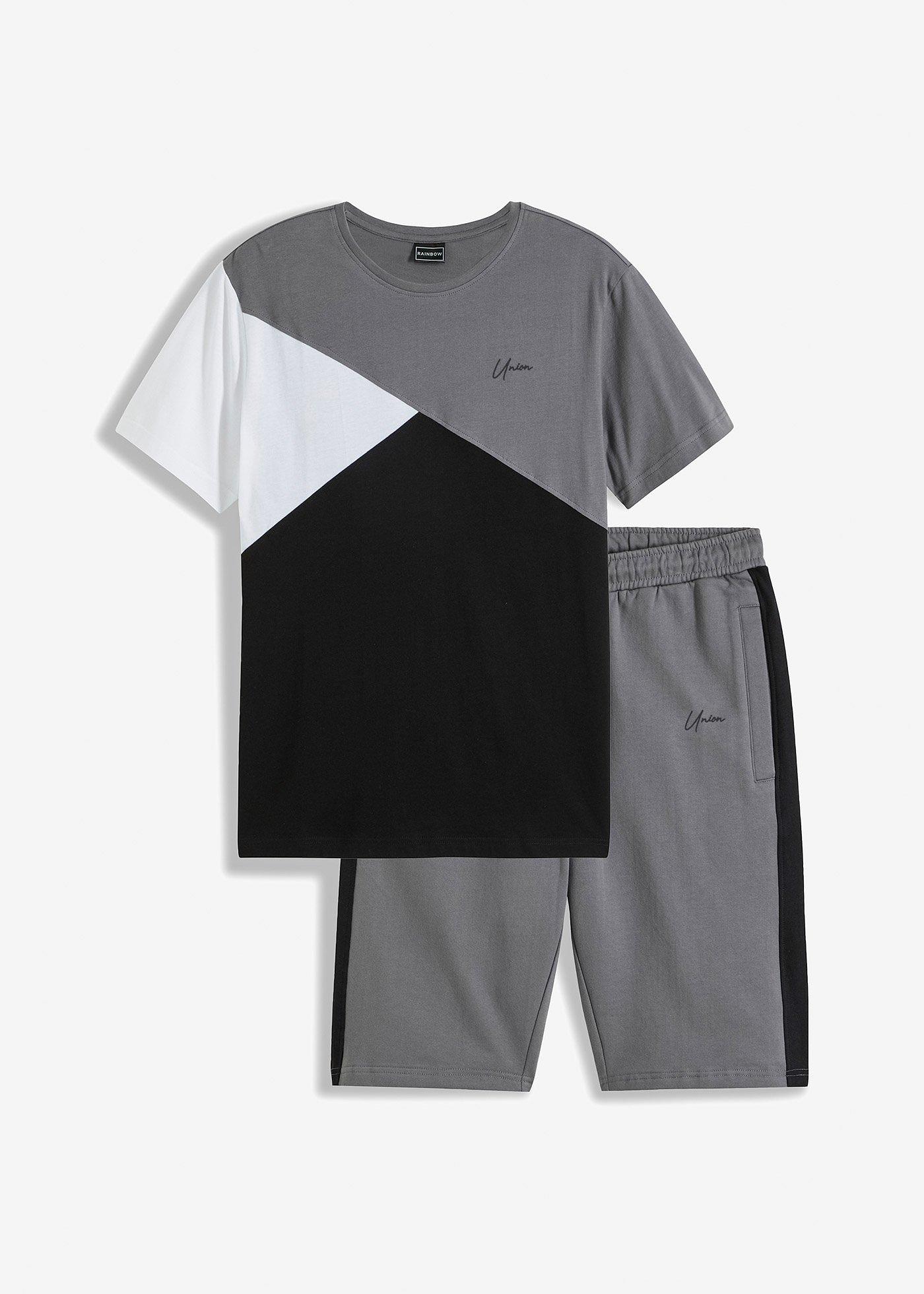 T-shirt e bermuda in felpa (set 2 pezzi)