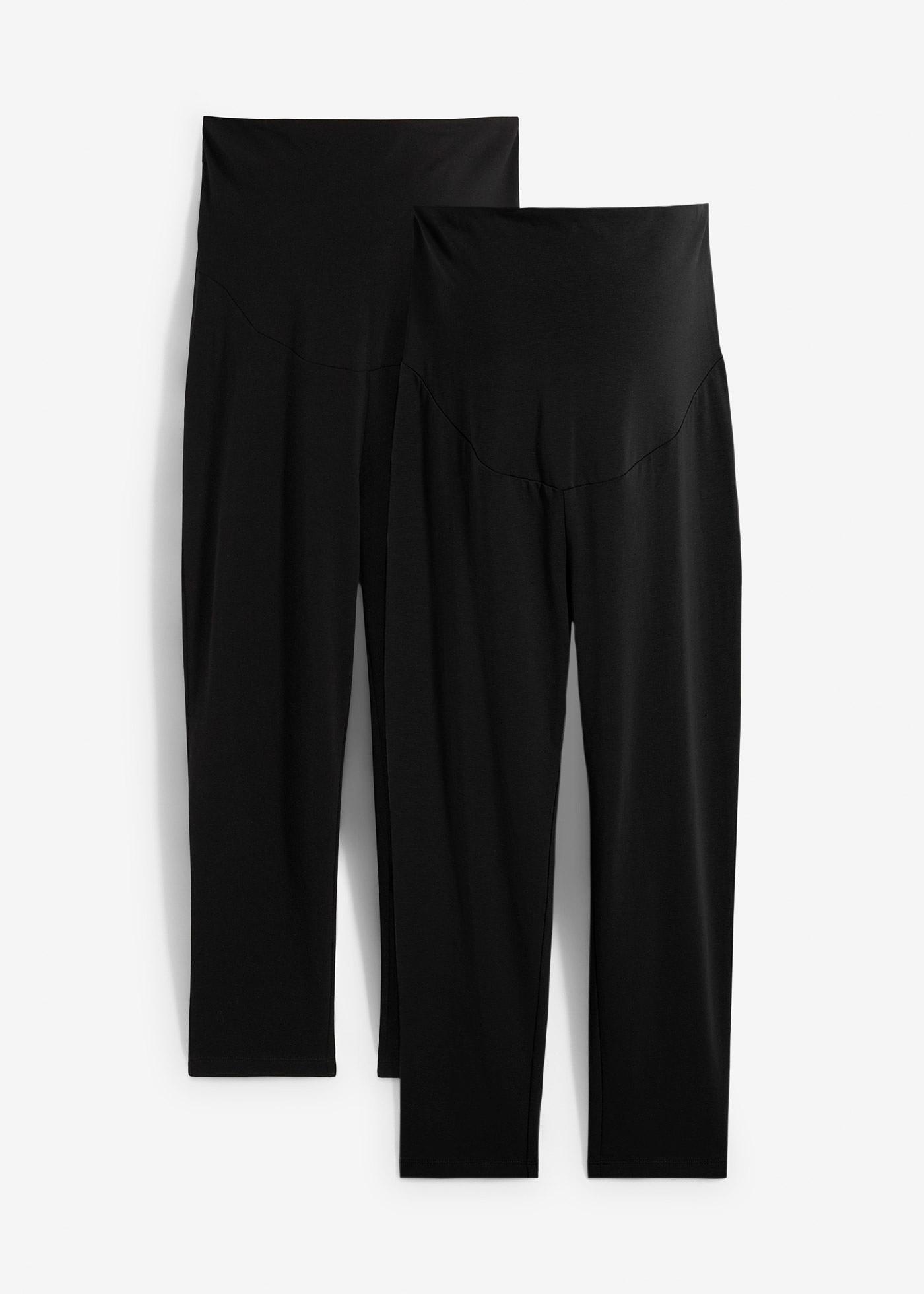 Leggings capri prémaman (pacco da 2)