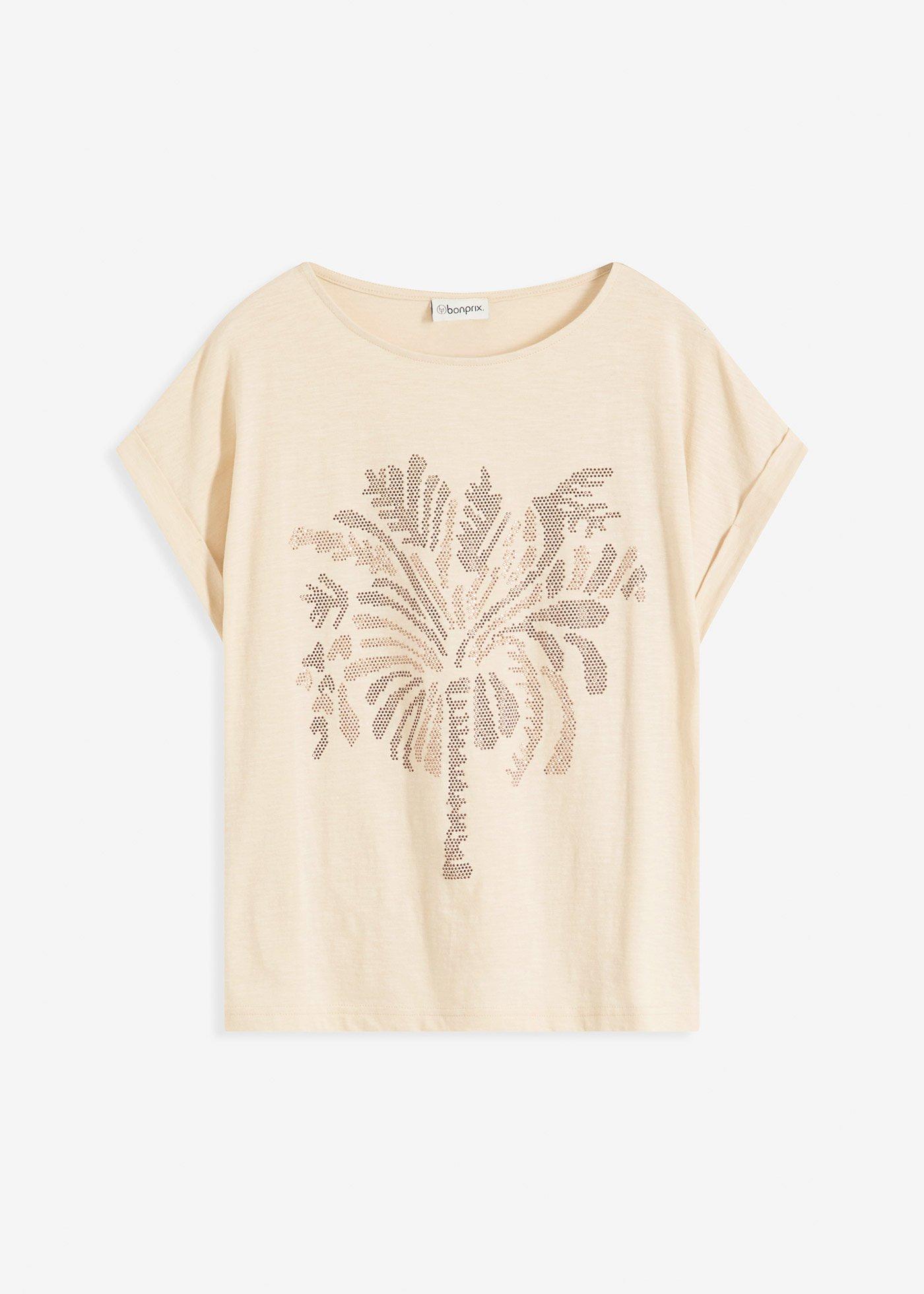 Maglia in cotone con borchiette
