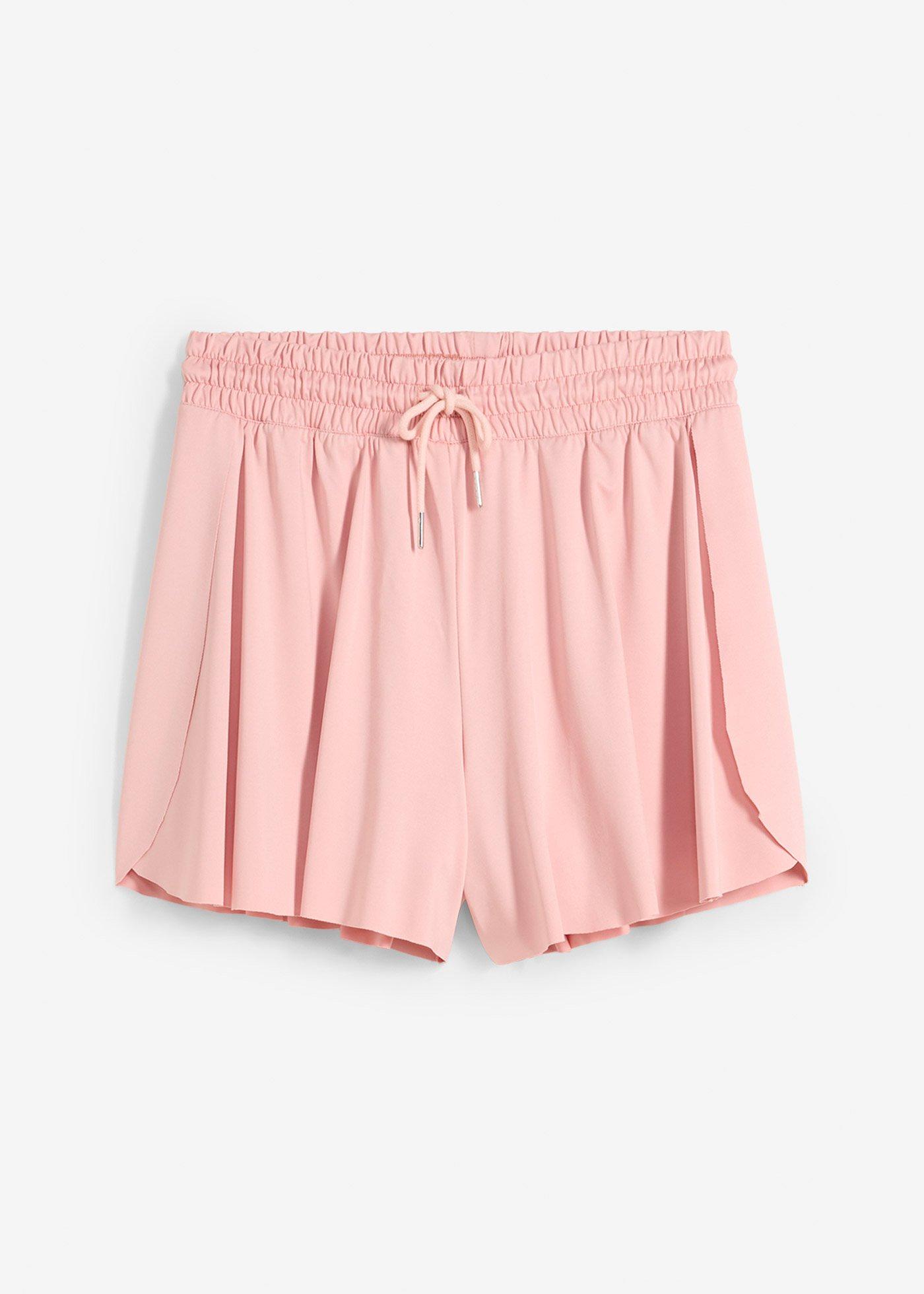 Shorts stile tennis con elastico in vita