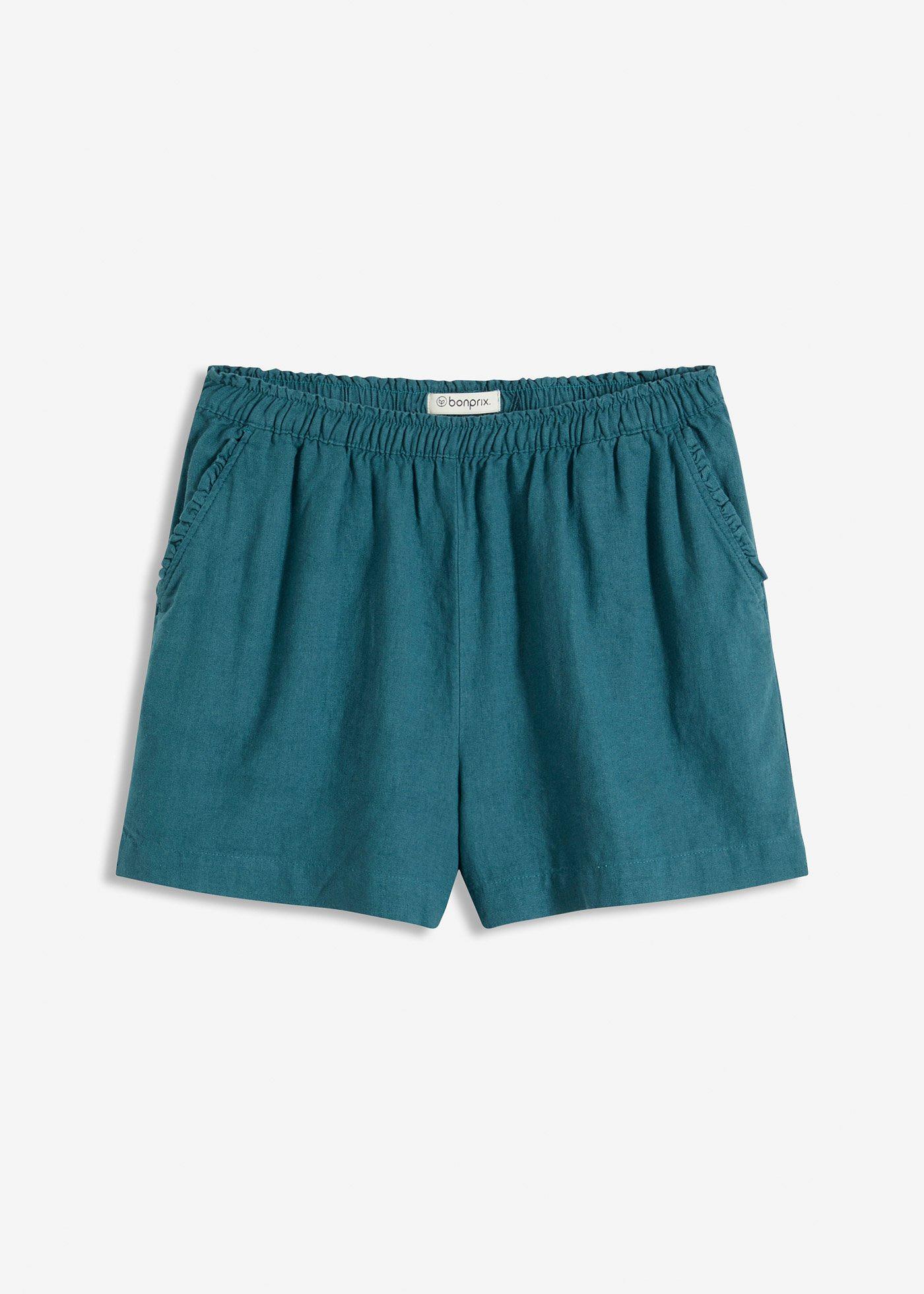 Shorts in misto lino