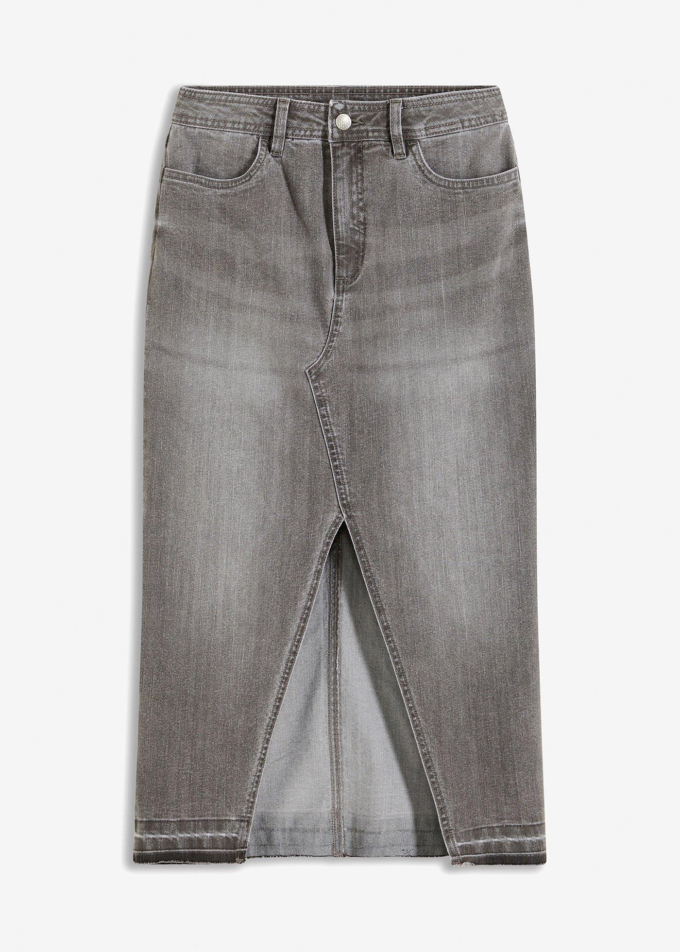 Gonna di jeans con spacco
