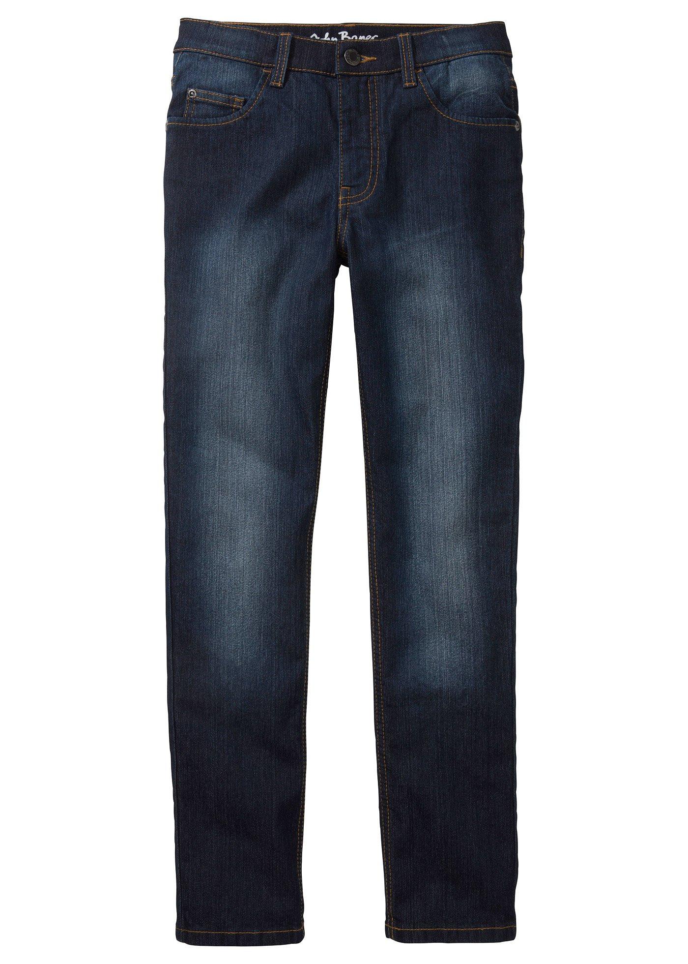 Jeans elasticizzati con vita regolabile slim fit, straight