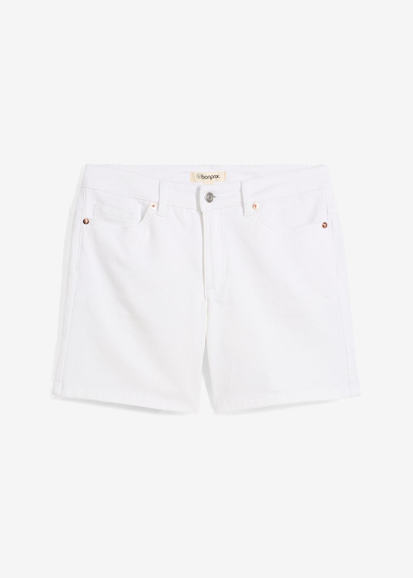 Bermuda in jeans, vita media