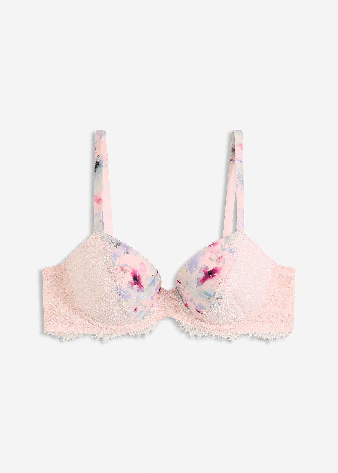 Reggiseno con coppe preformate in materiale lucido