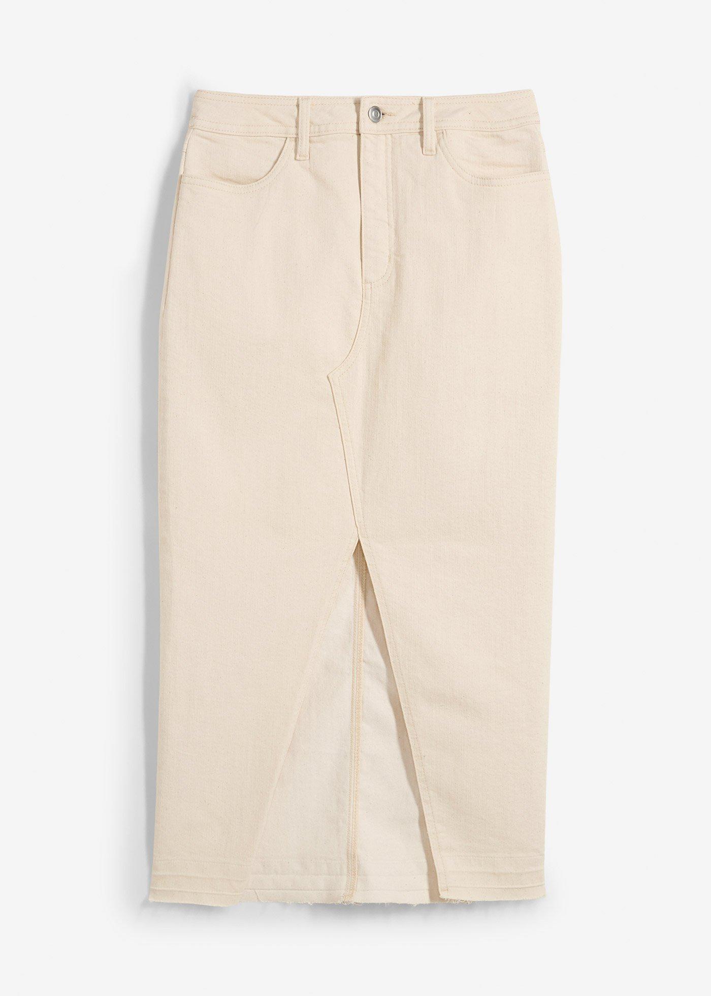 Gonna di jeans con spacco