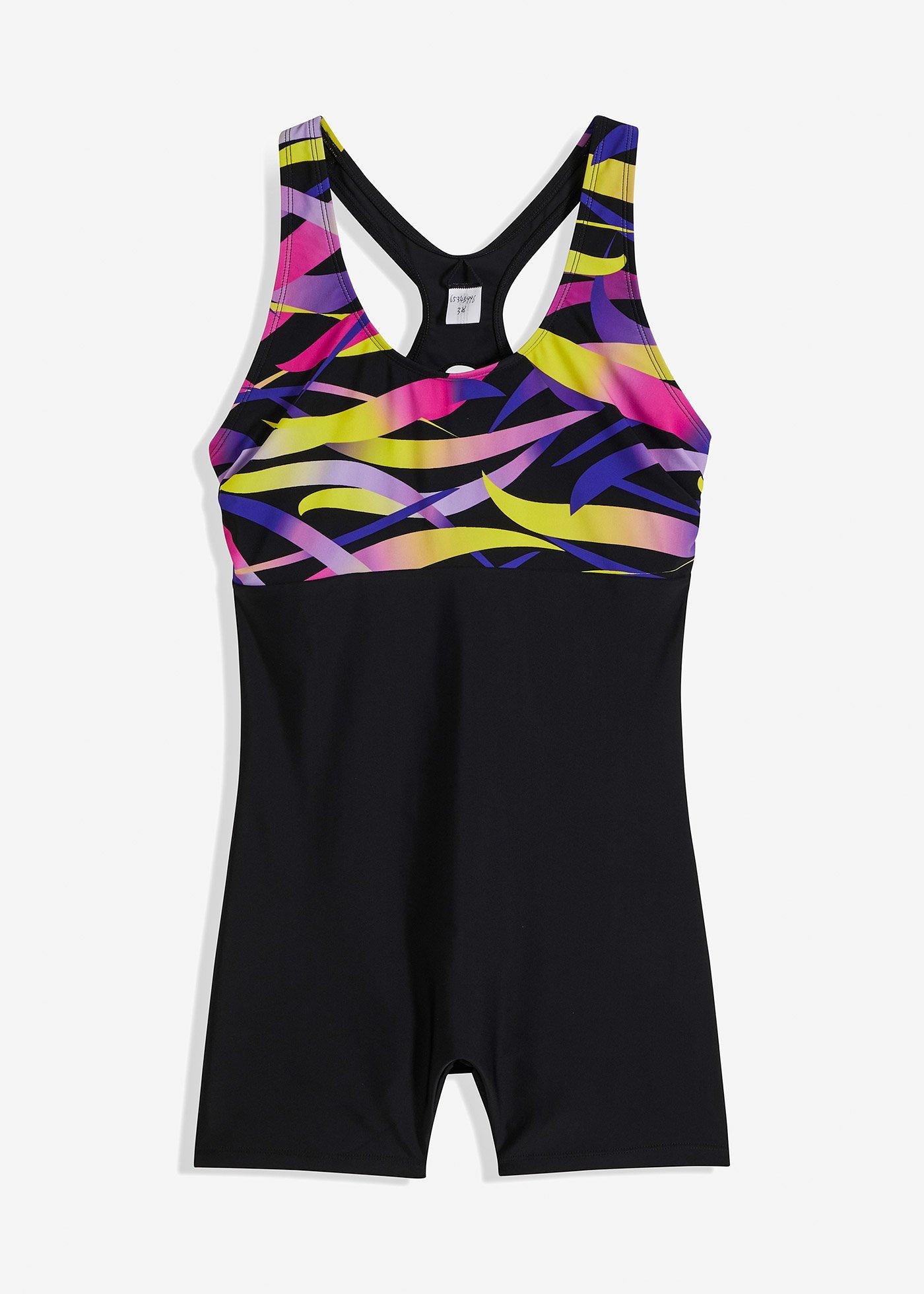 Costume intero sportivo a pantaloncino ad asciugatura rapida