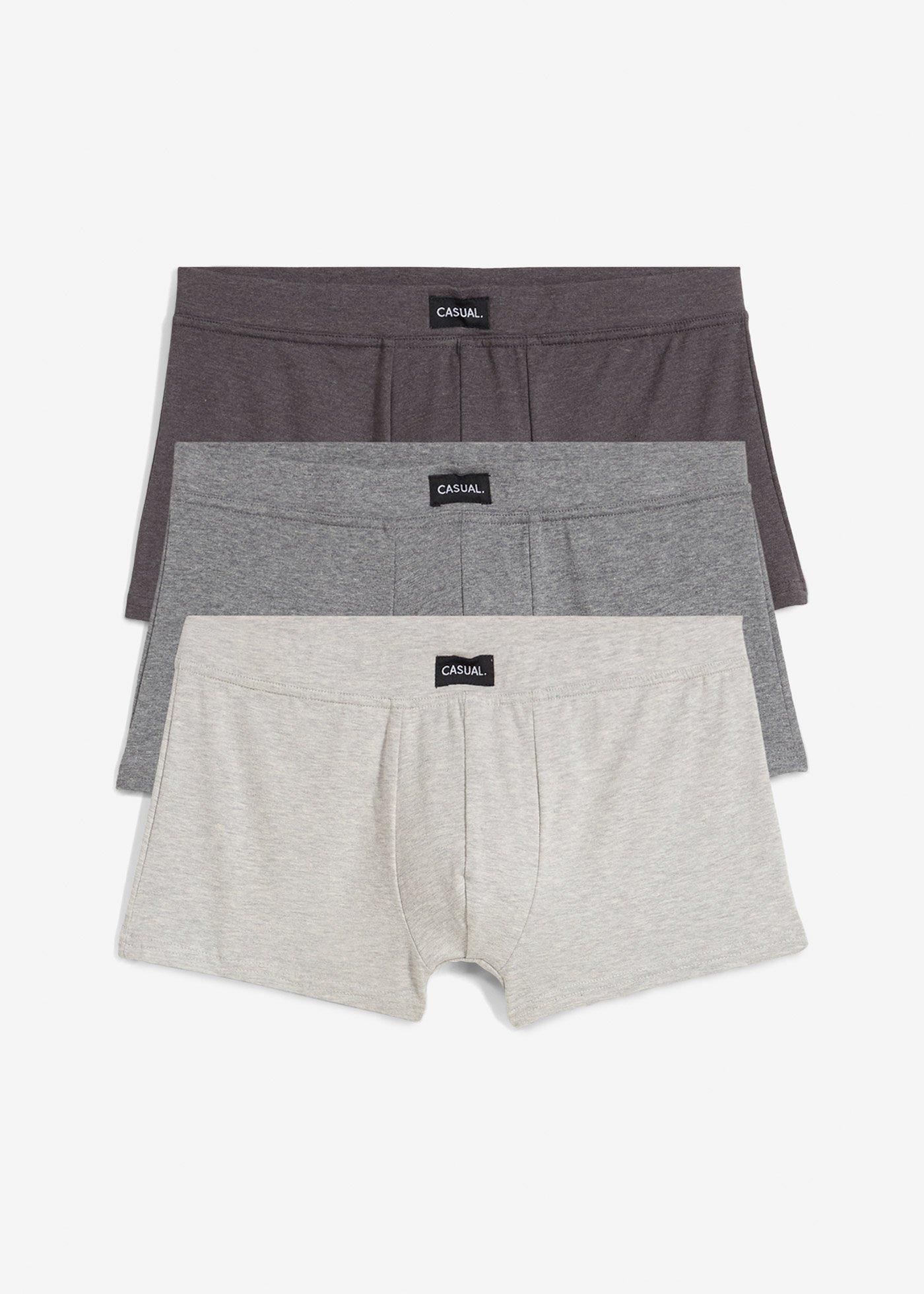 Boxer aderenti con cotone (pacco da 3)
