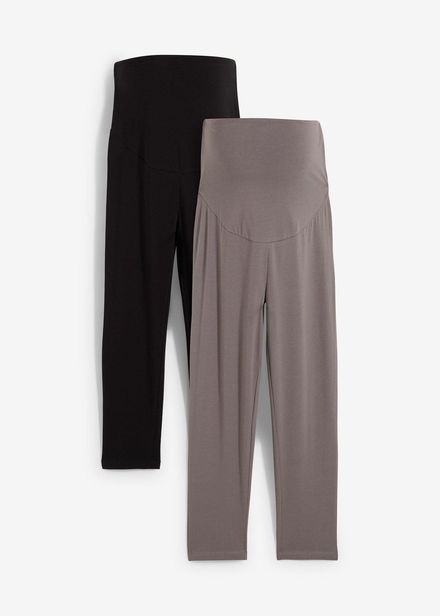 Leggings capri prémaman (pacco da 2)