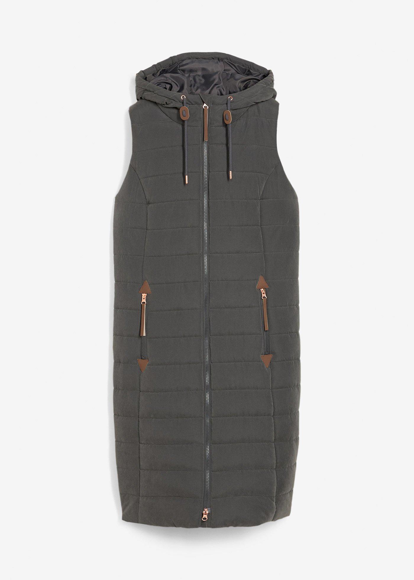 Gilet trapuntato lungo