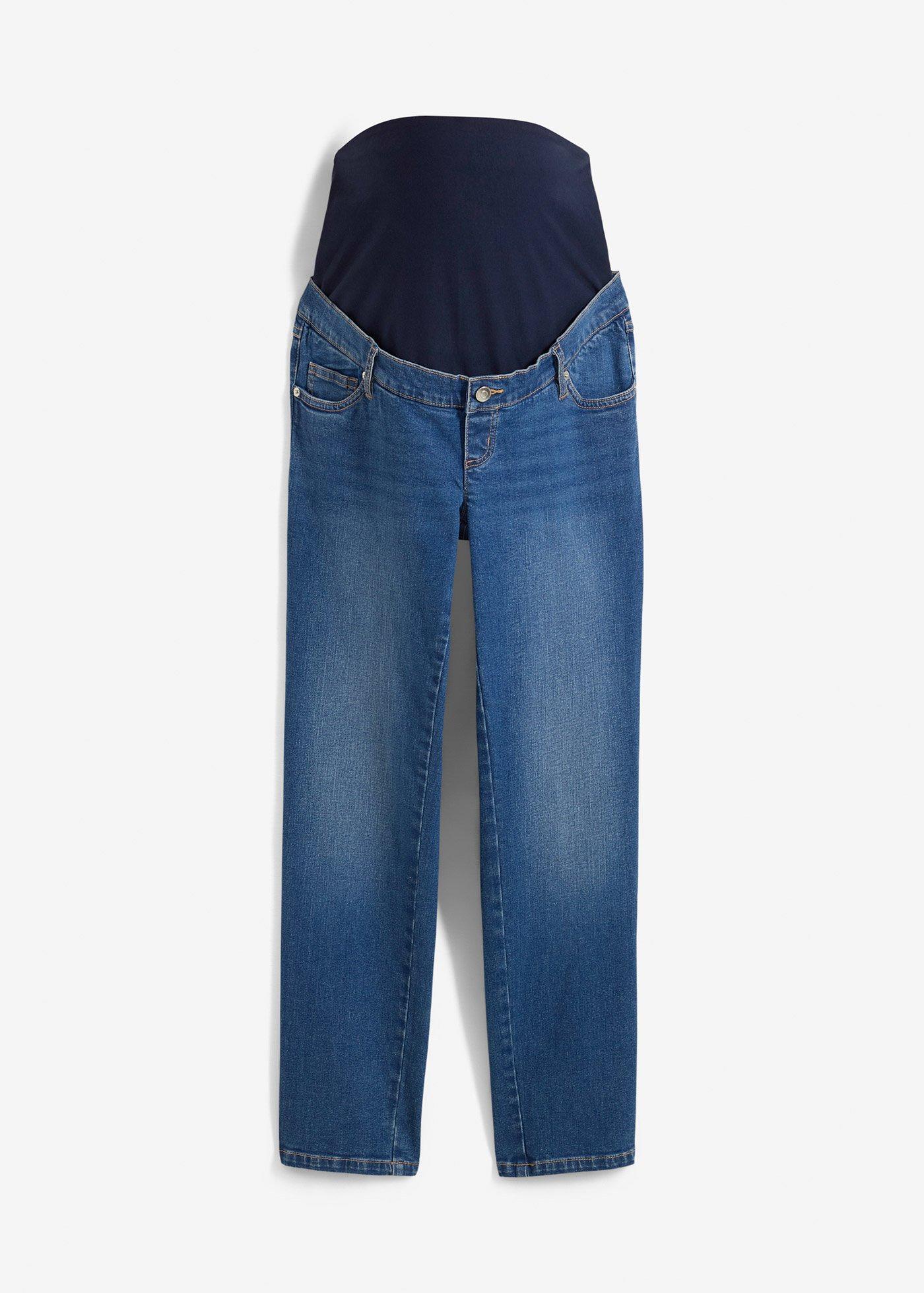 Jeans prémaman alle caviglie, straight