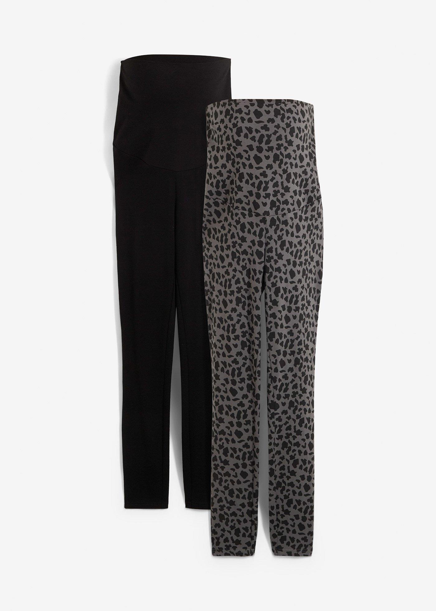 Leggings prémaman con cotone biologico (pacco da 2)