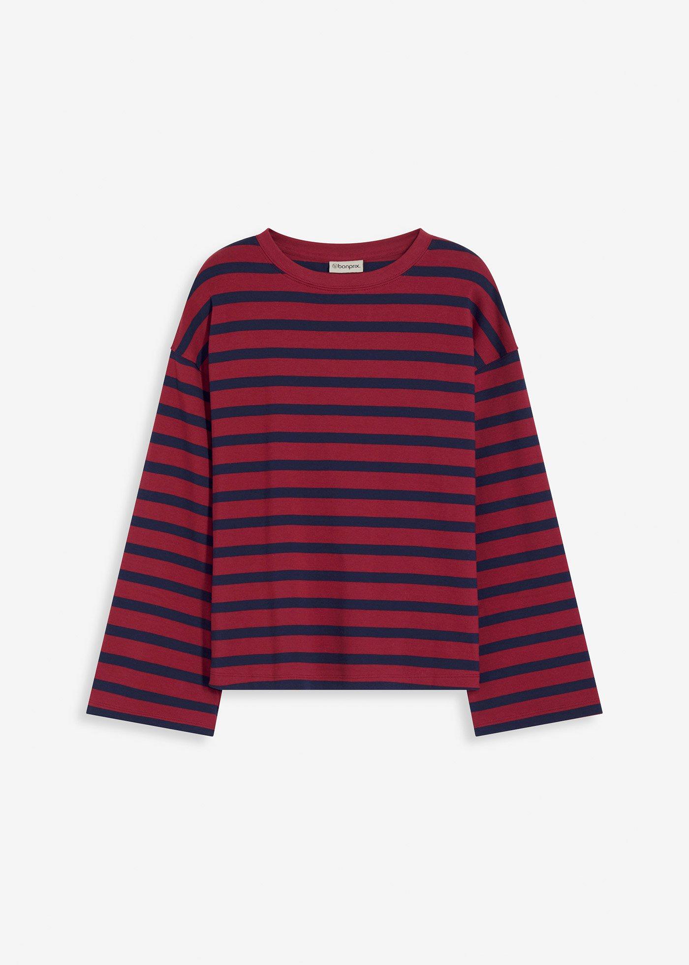 Maglia a righe in puro cotone biologico
