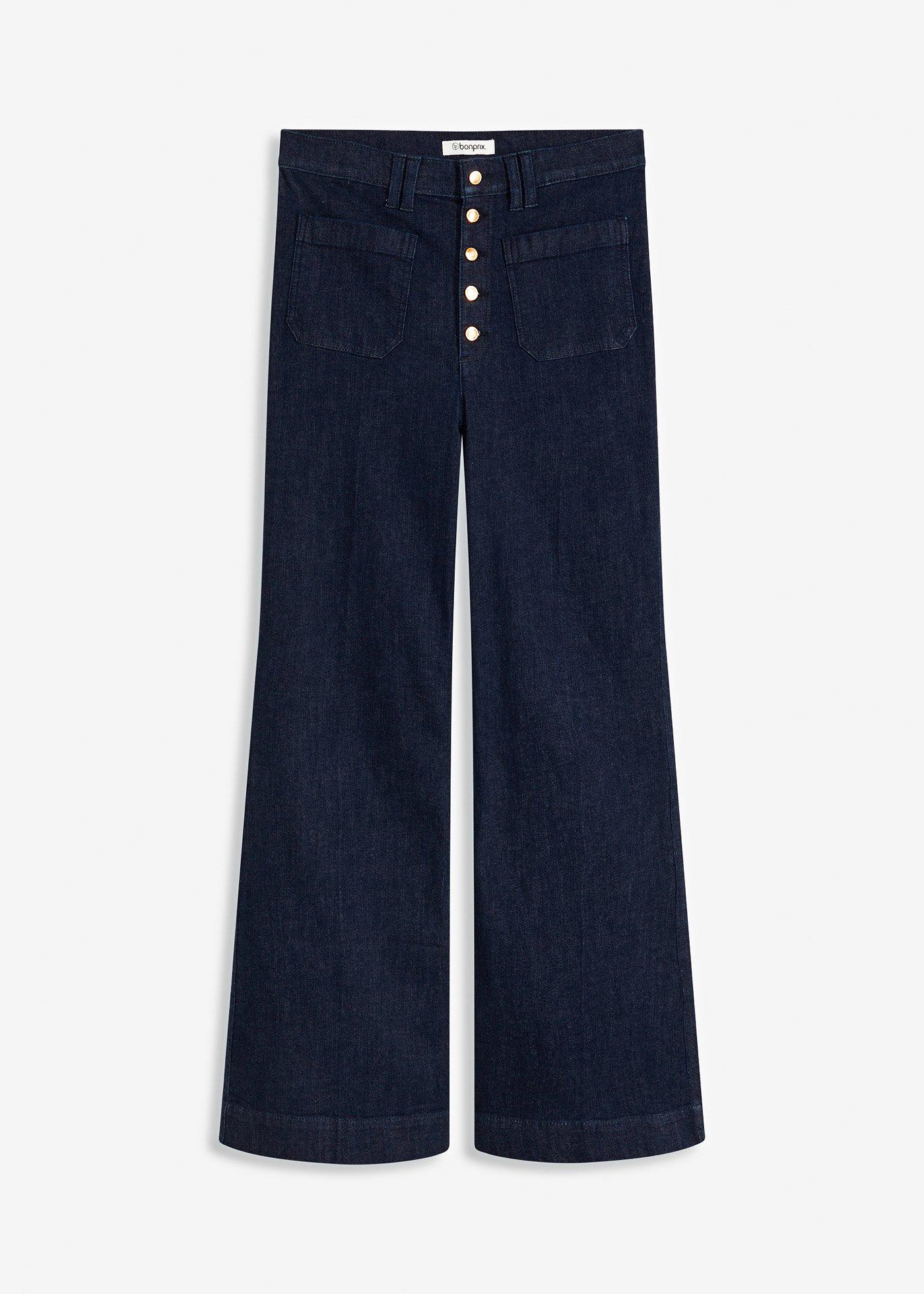 Jeans a zampa, vita alta