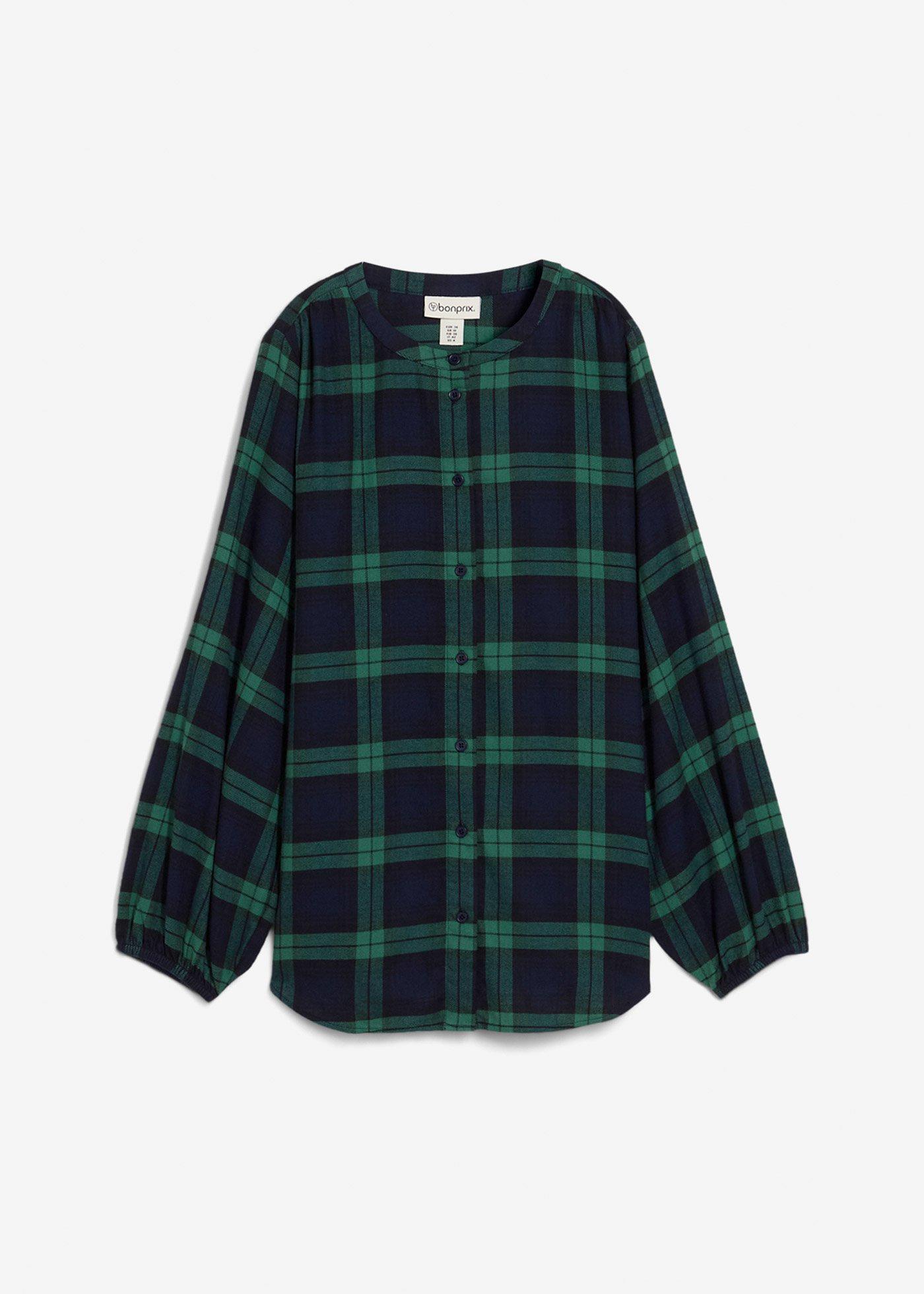 Blusa in flanella di puro cotone