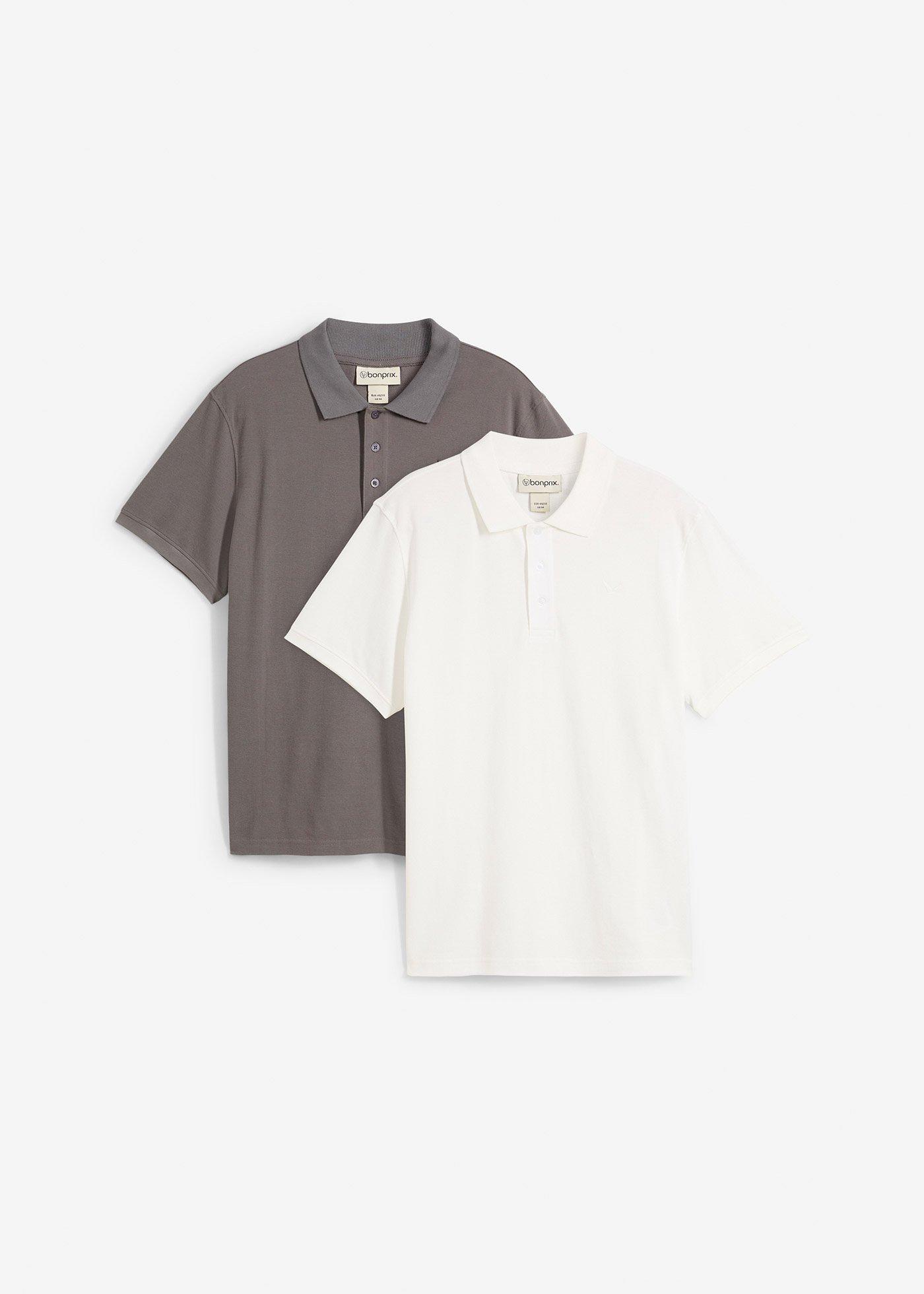 Polo in puro cotone biologico (pacco da 2)