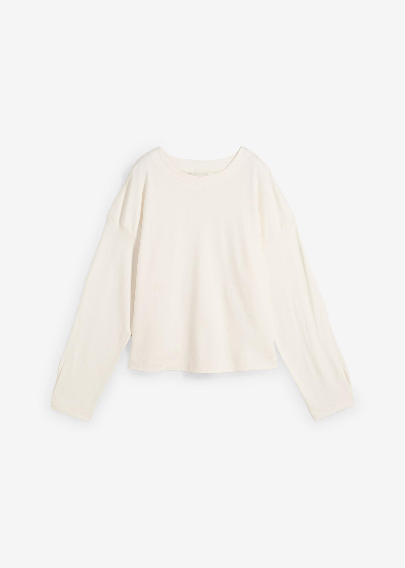 Maglia a maniche lunghe in puro cotone