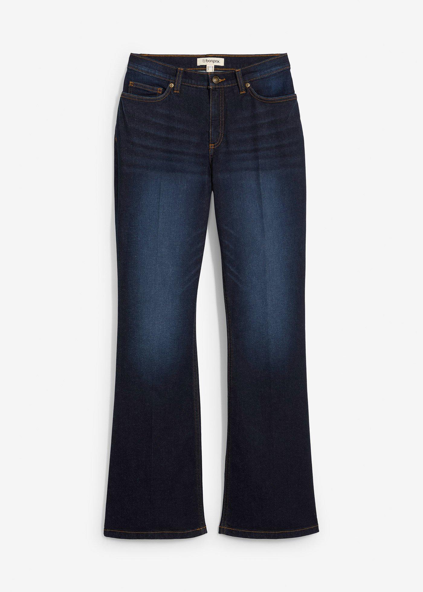 Jeans bootcut, vita media