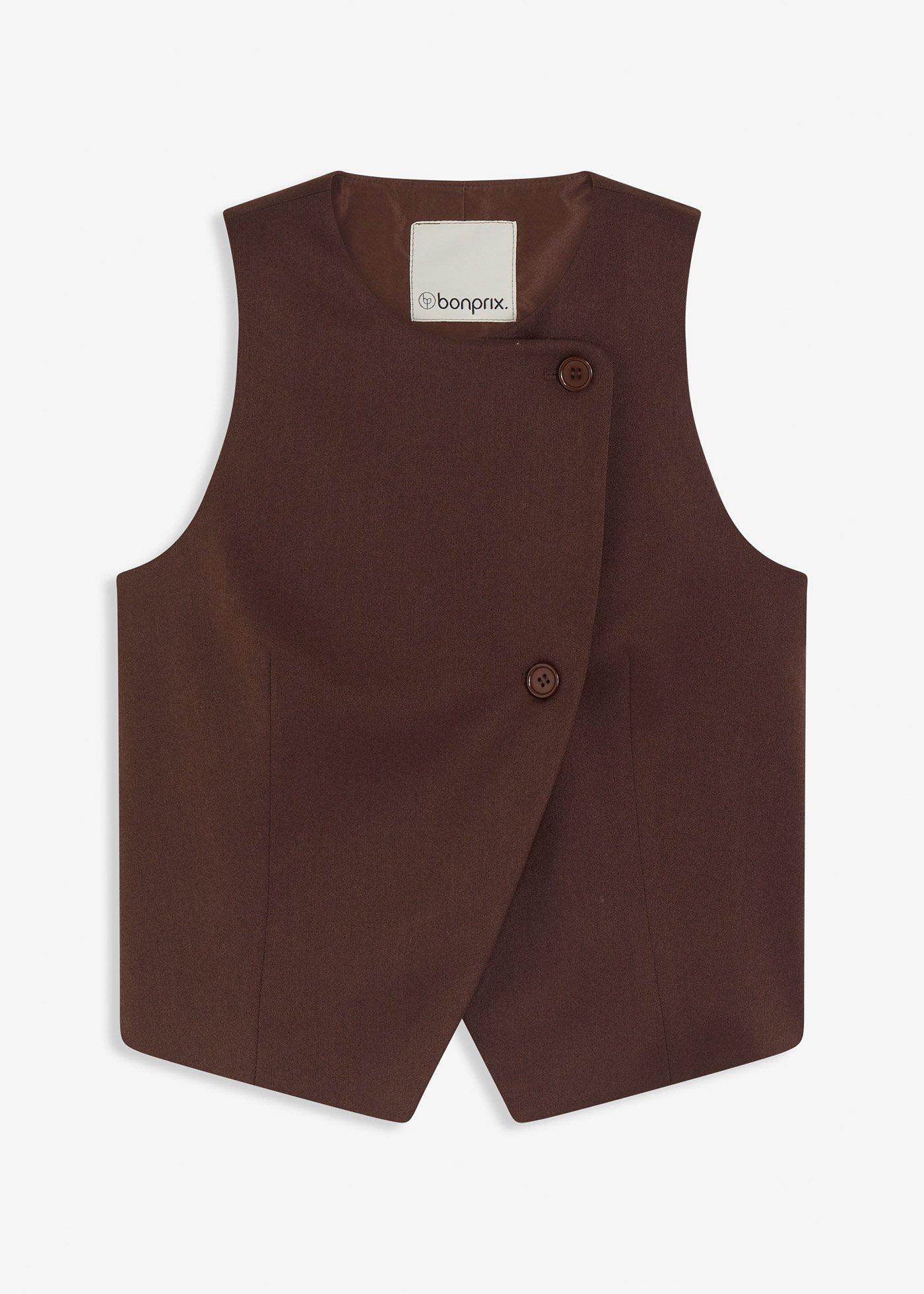 Gilet in misto viscosa fluente