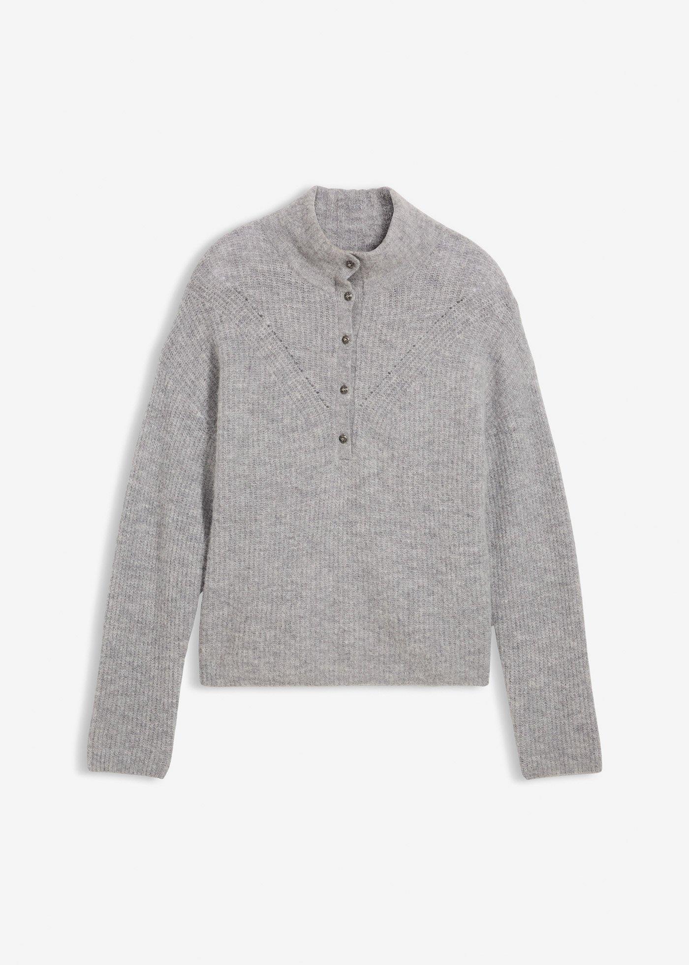 Maglione oversize con lana di alpaca
