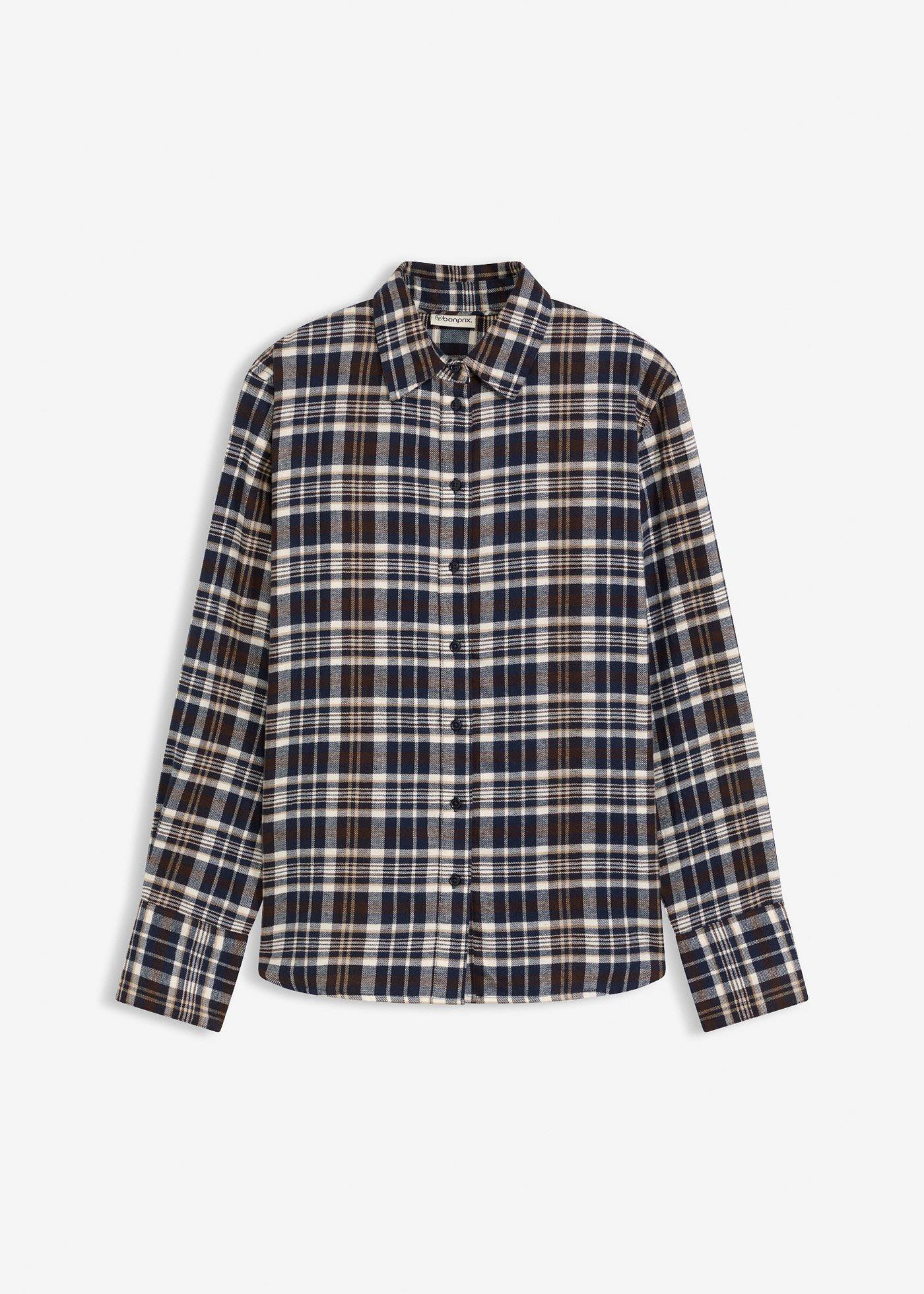 Camicia di flanella in puro cotone