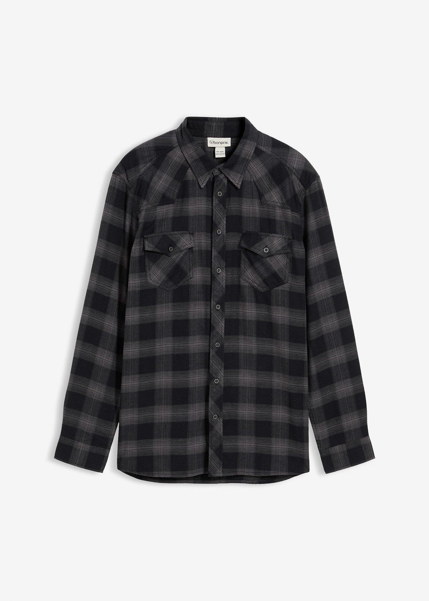 Camicia in flanella di puro cotone