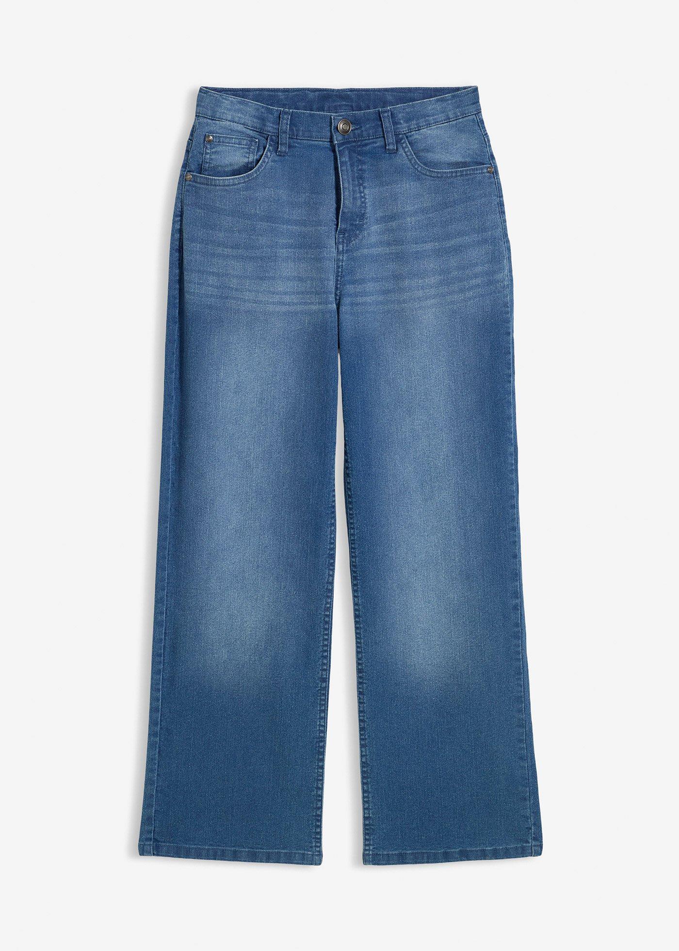Jeans loose fit con cinta regolabile, straight