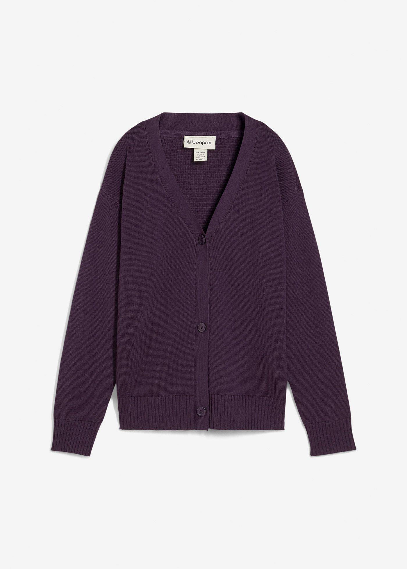 Cardigan in filato fine a coste Milano