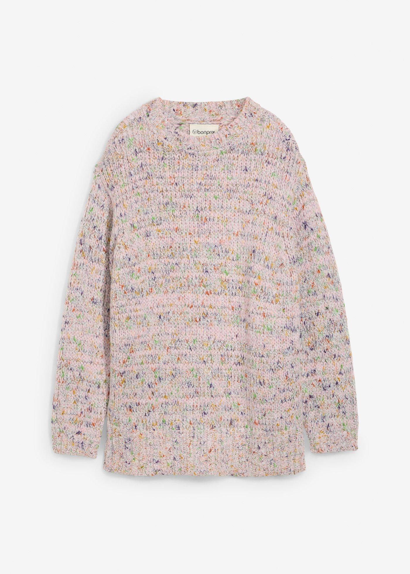 Maglione oversize in filato bouclé