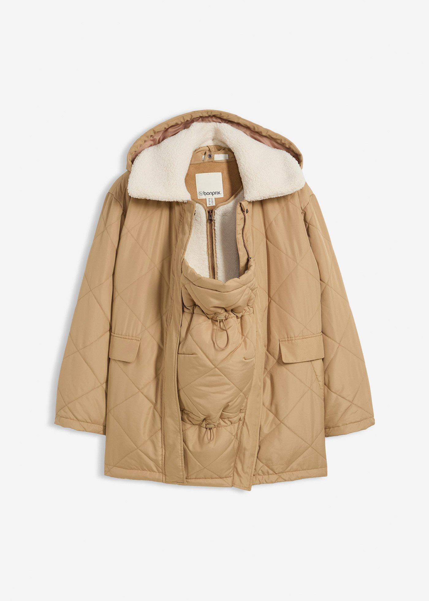 Giacca prémaman 6 in 1 con inserto babywearing e gilet staccabile