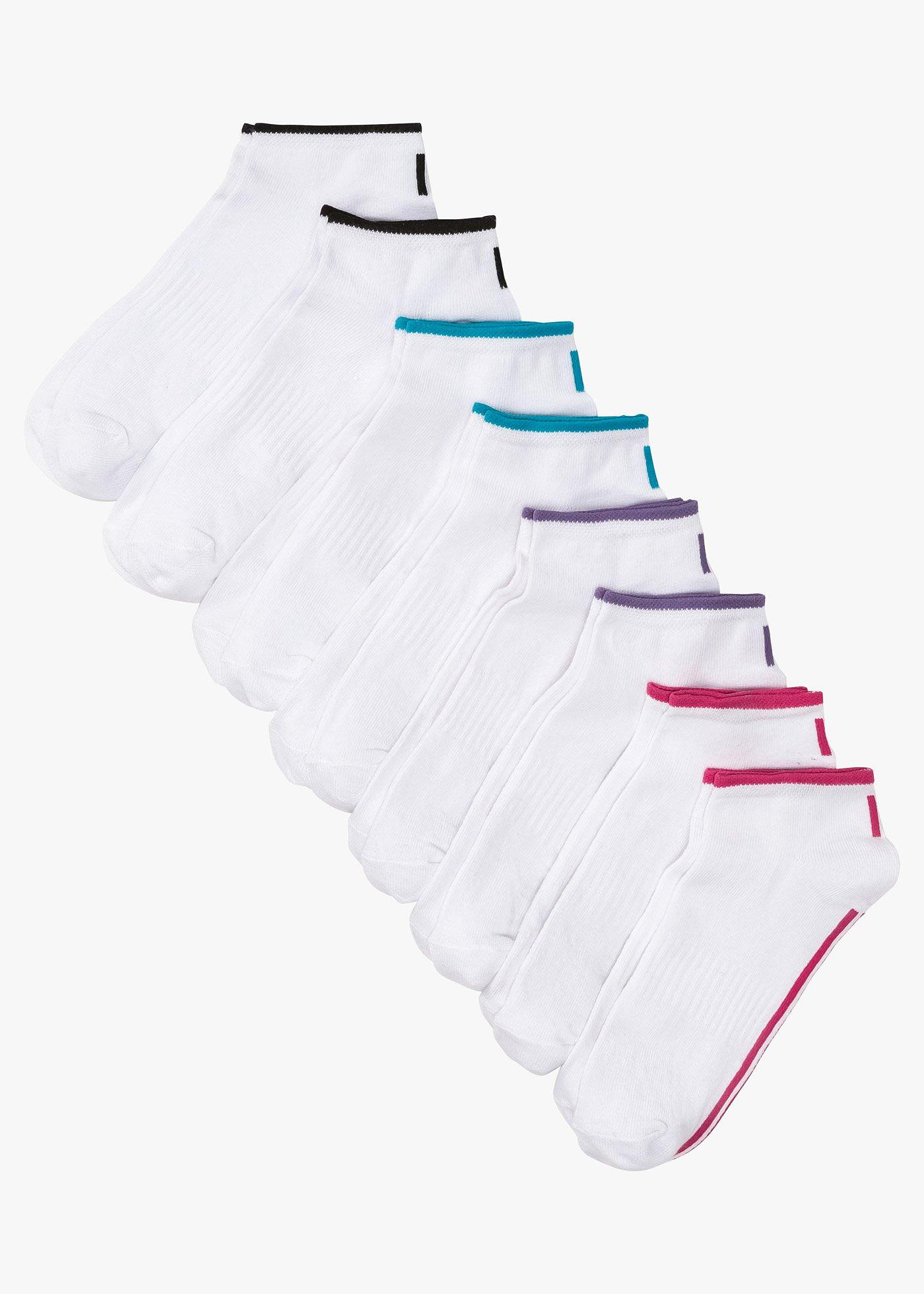 Calzini per sneakers con cotone biologico (pacco da 8 paia)