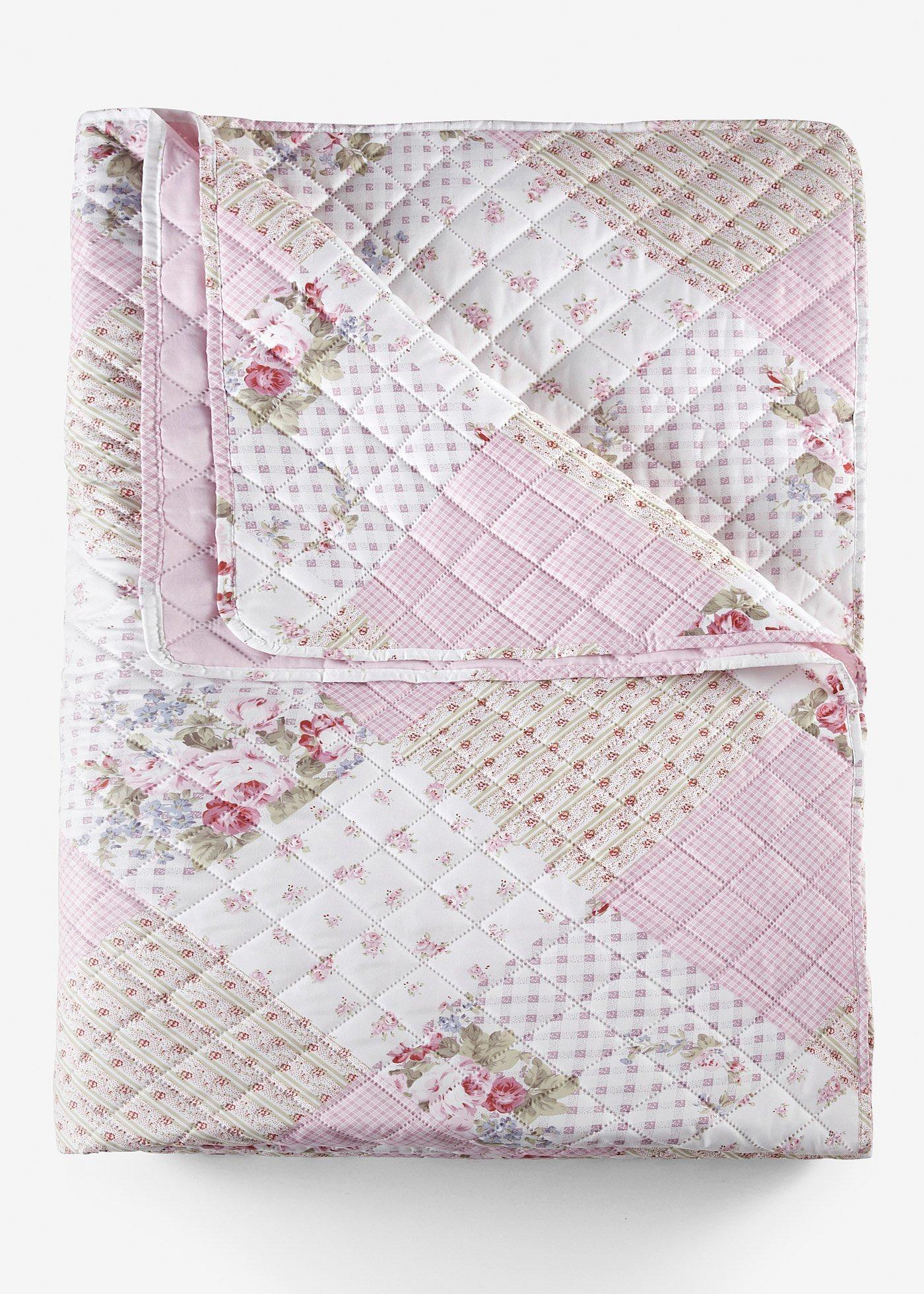 Copriletto con rose