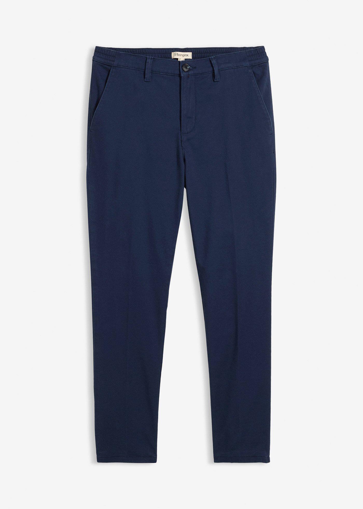 Pantaloni chino con fodera termica in flanella regular fit, tapered