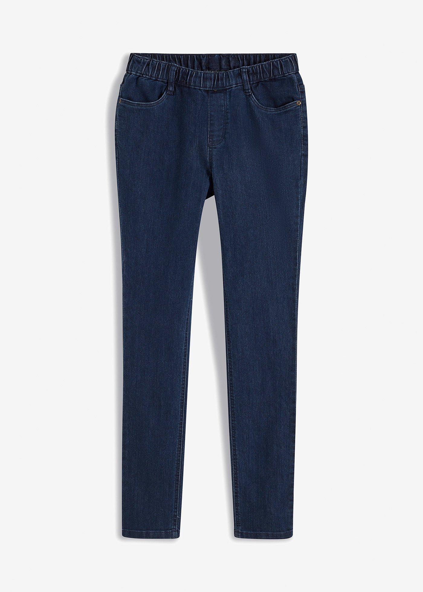 Jeggings skinny con cinta comoda, vita media
