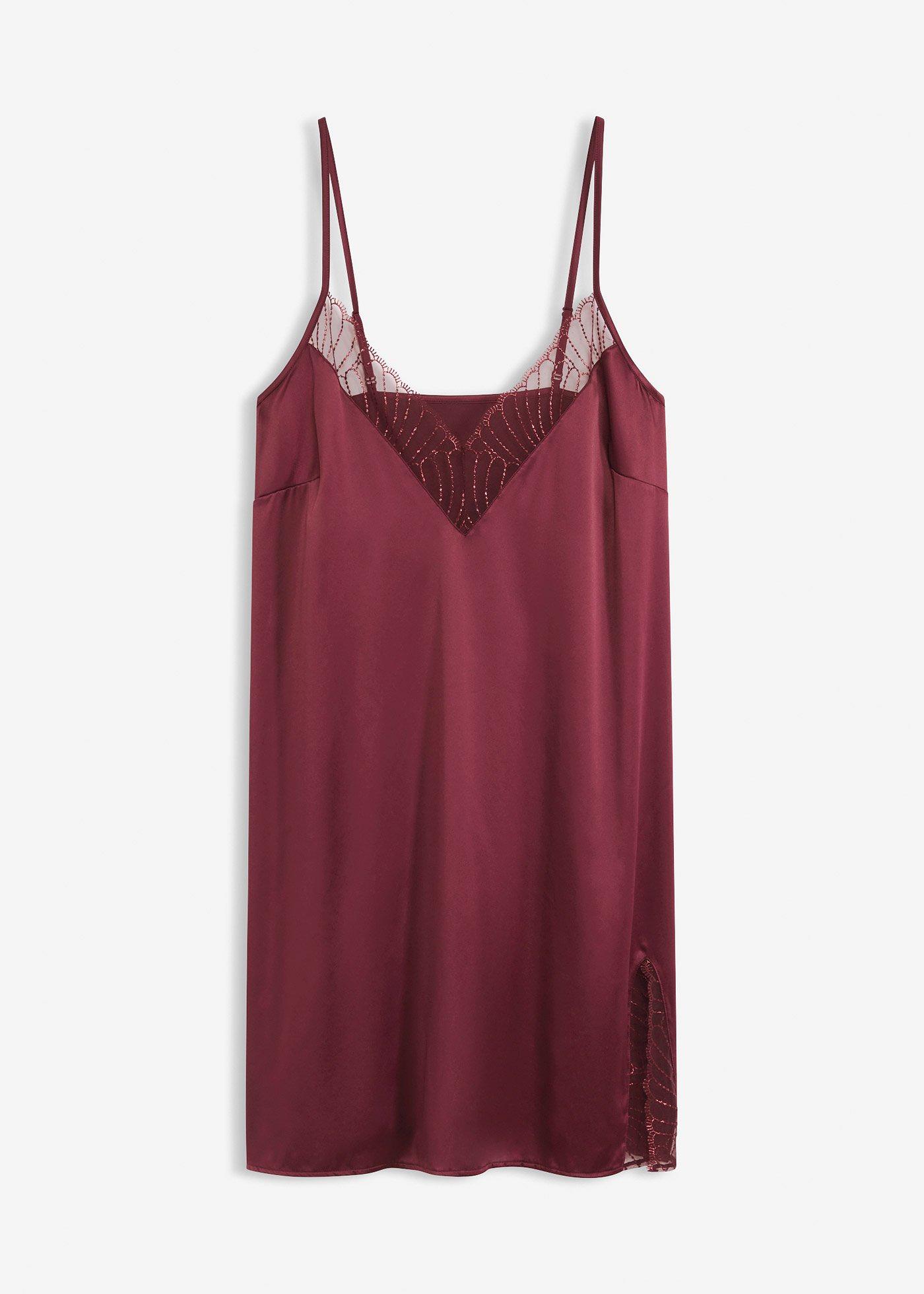 Sottoveste di satin con ricami raffinati