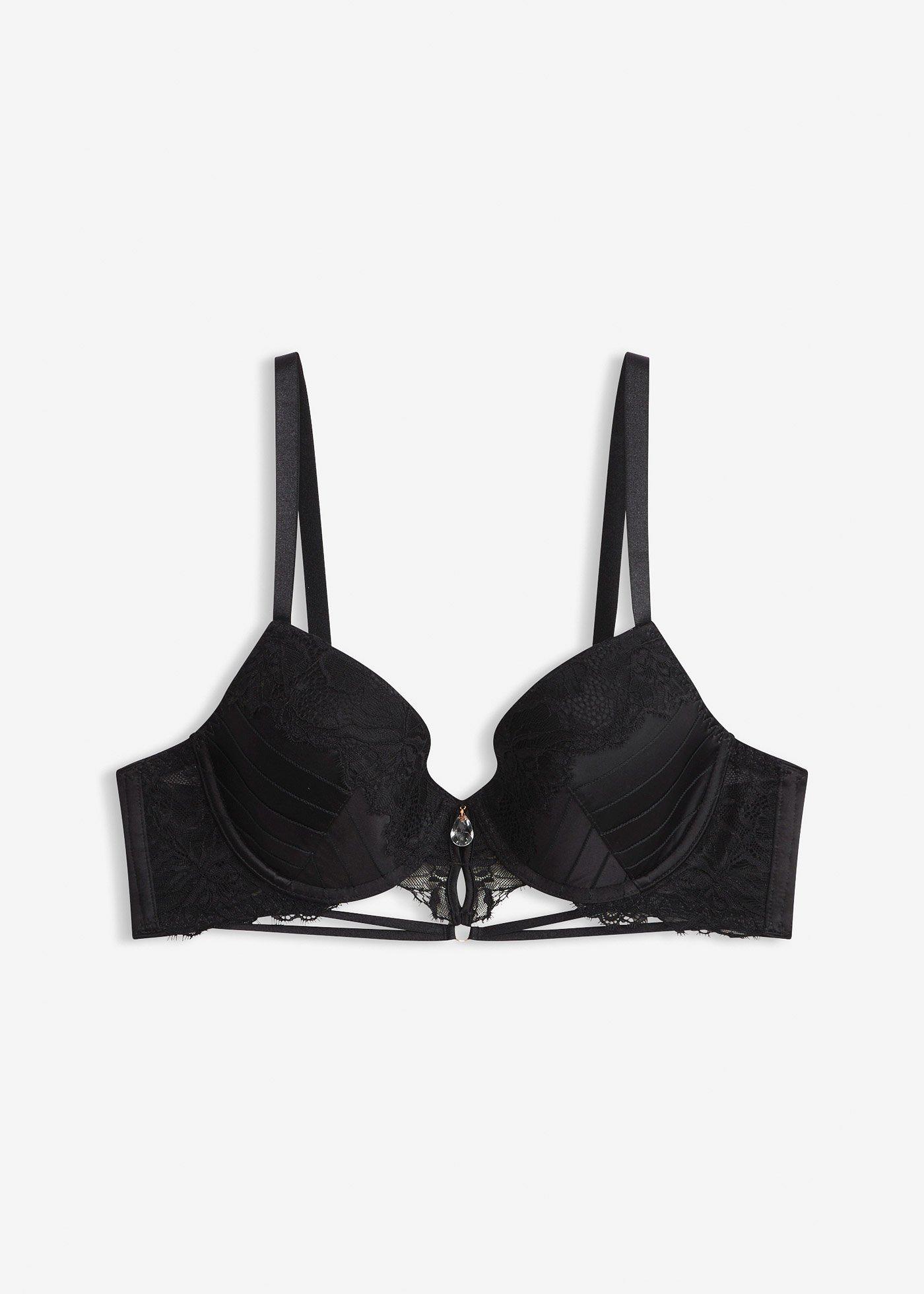Reggiseno con coppe preformate e pizzo delicato