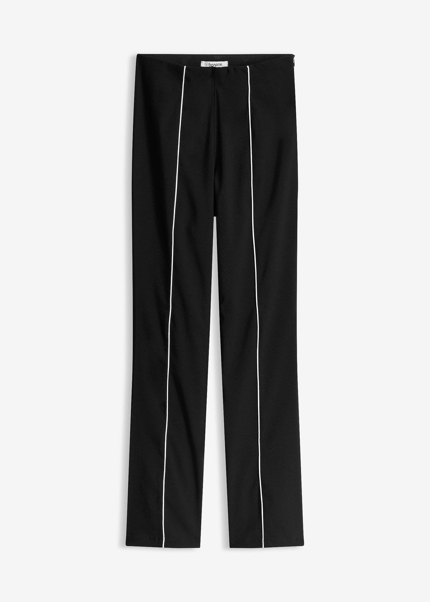 Pantaloni flared in bengalina elasticizzata