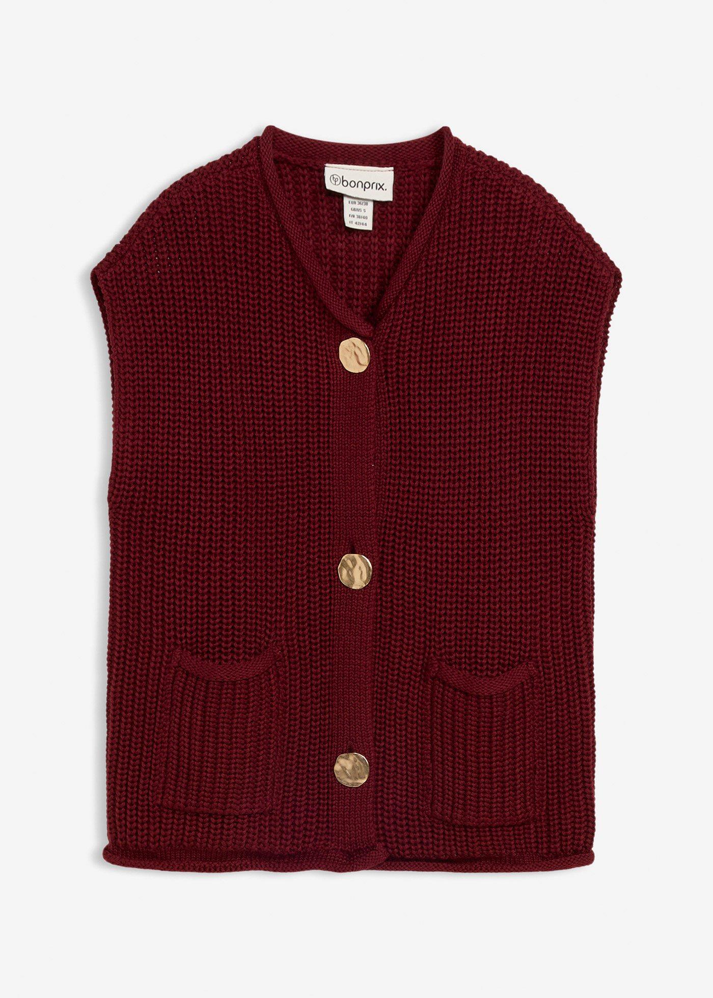 Gilet in maglia con tasche