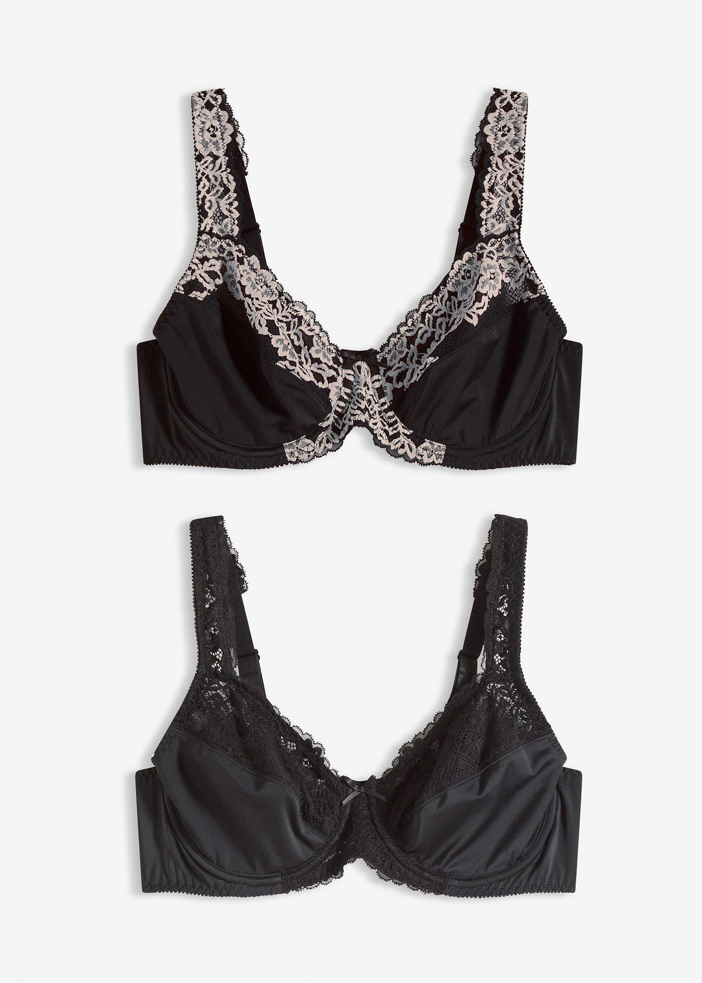 Reggiseno con ferretto e spalline imbottite (pacco da 2)