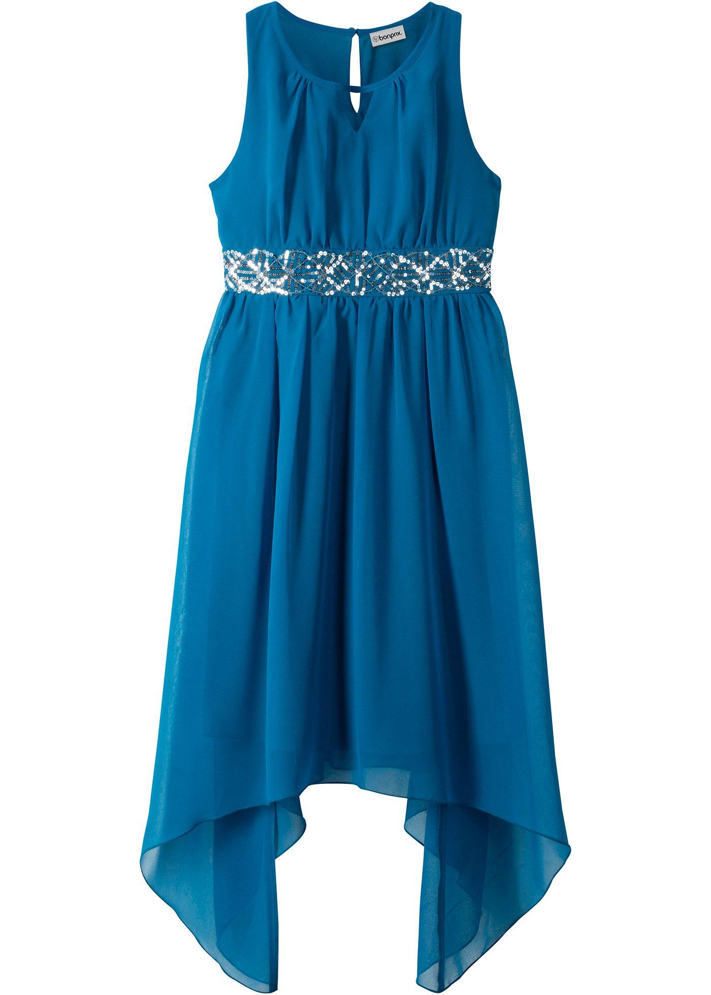 Abito in chiffon con paillettes