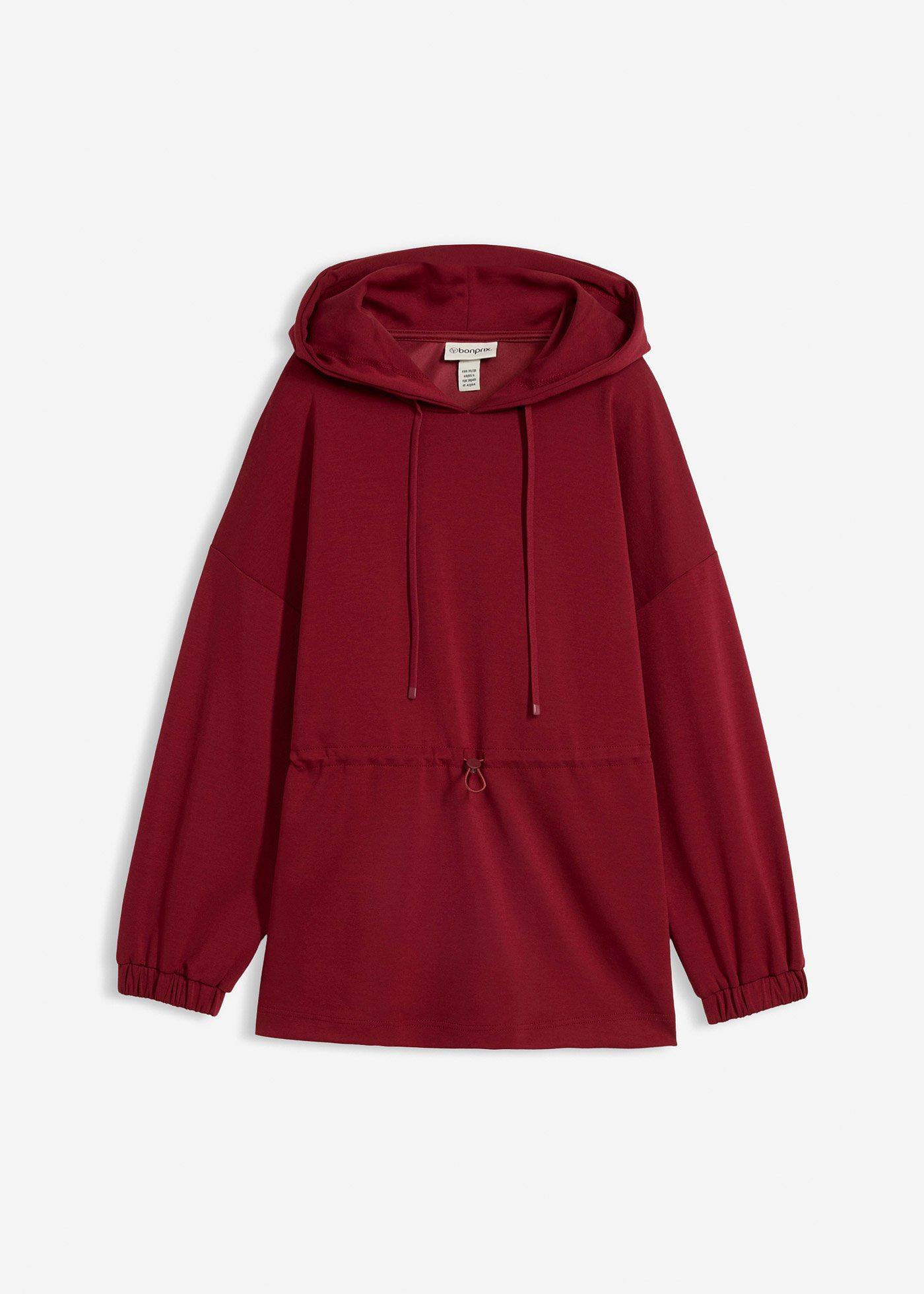 Maglia oversize in morbido tessuto effetto neoprene