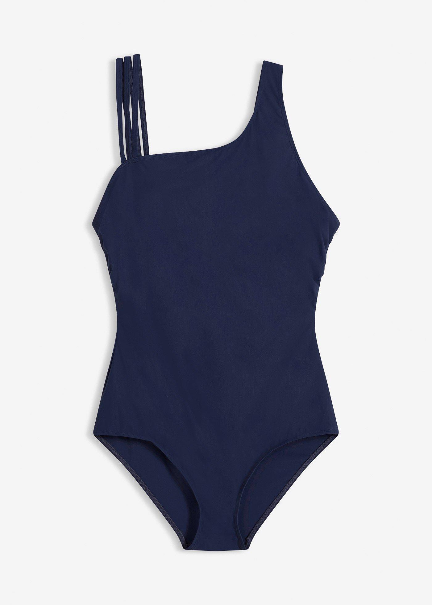 Costume intero monospalla con effetto modellante leggero