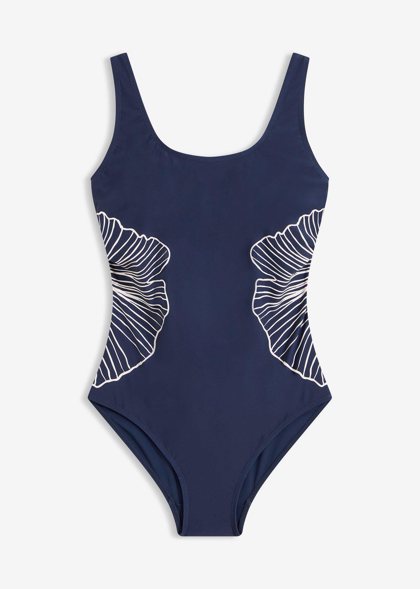 Costume intero con stampa ed effetto modellante leggero