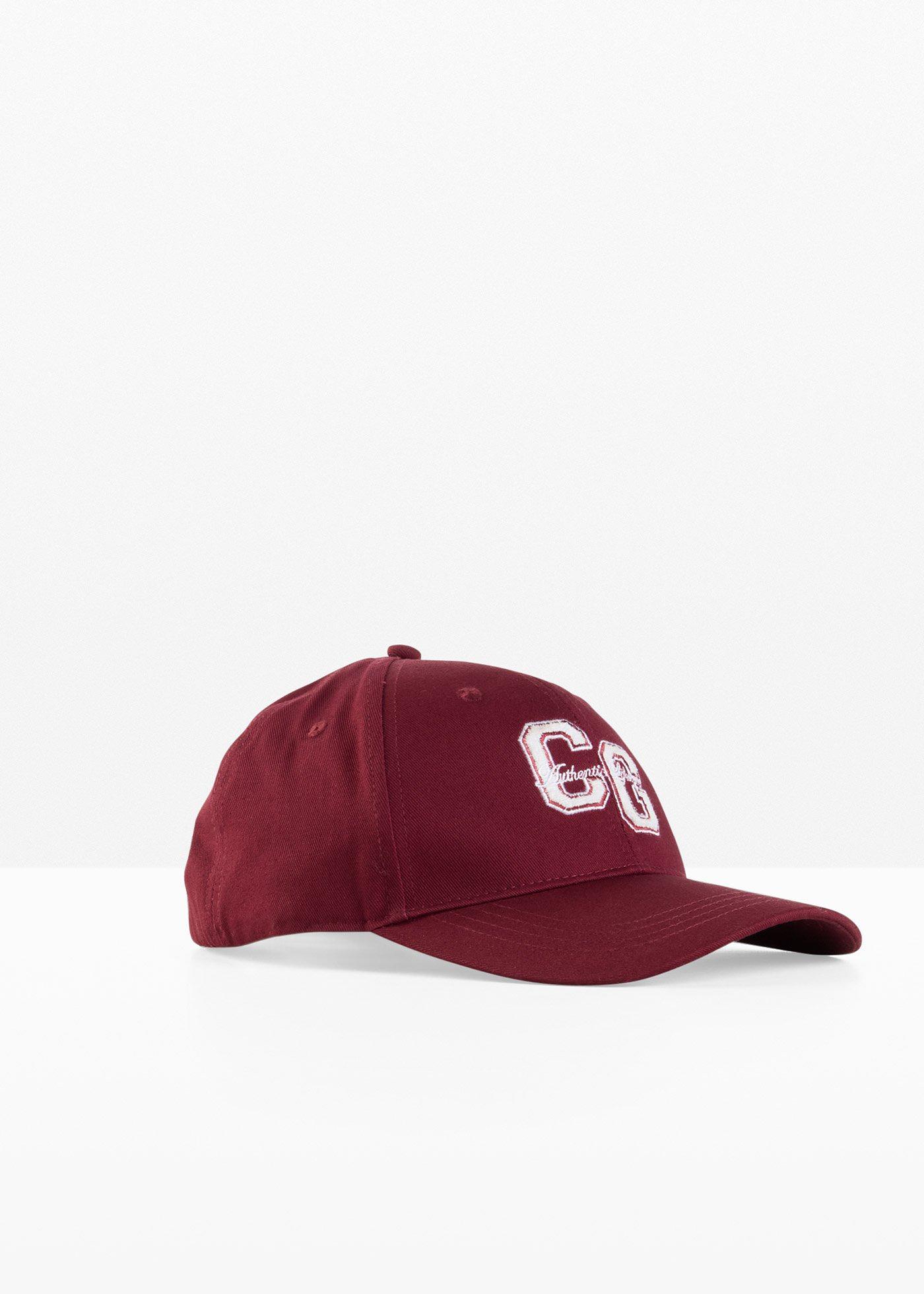 Cappello con visiera e ricamo