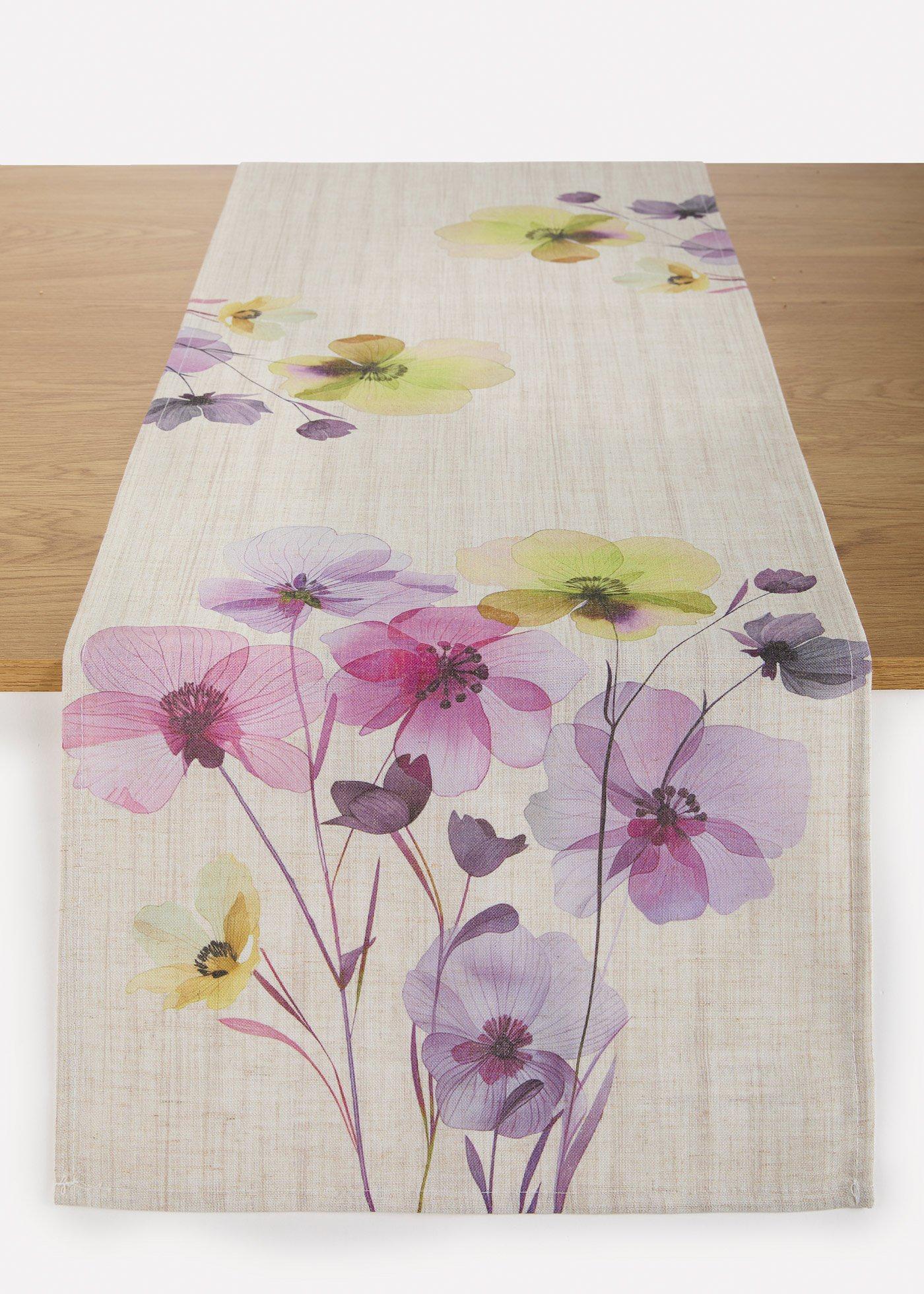 Runner tavolo in misto lino
